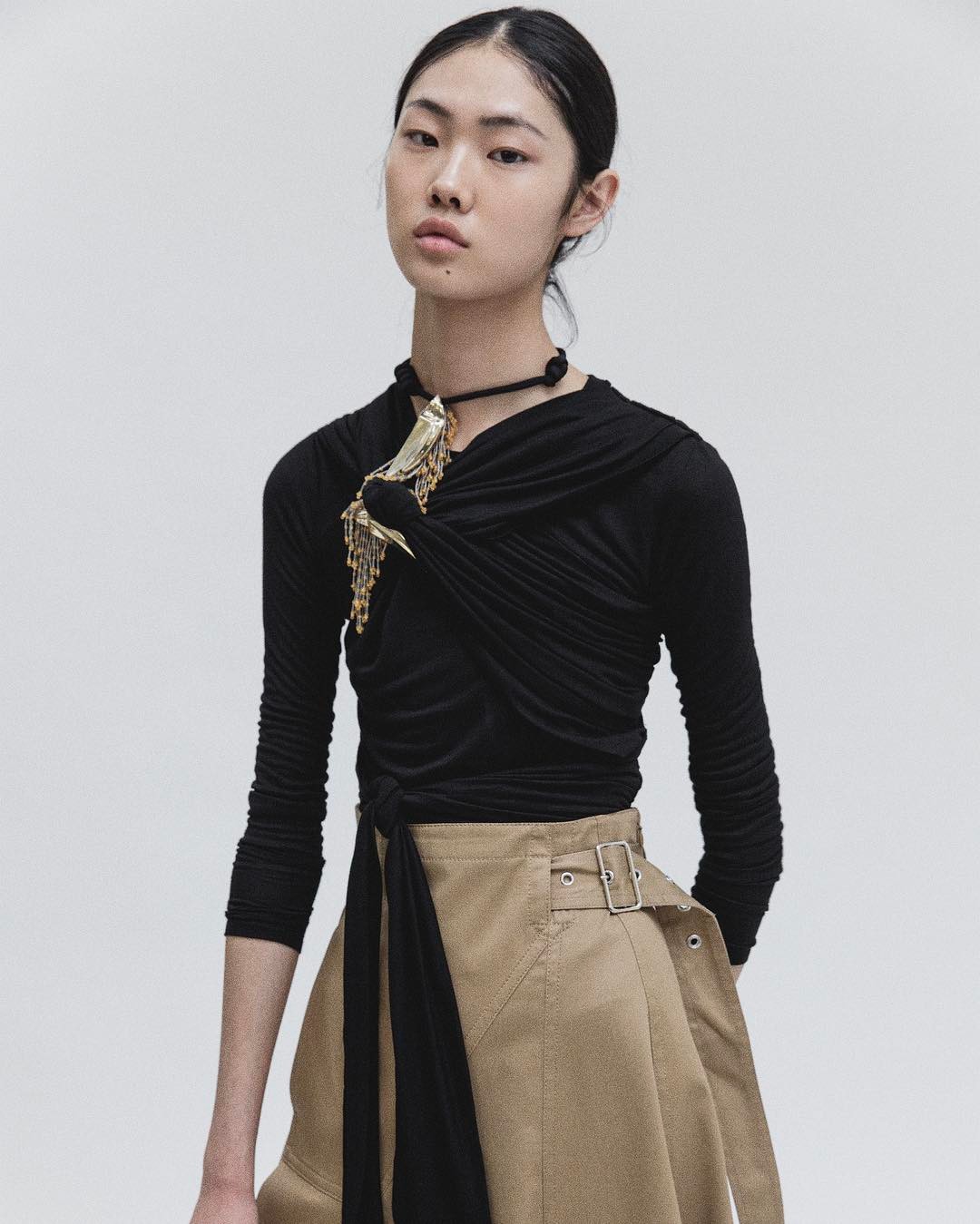 Pleated Zip Utility Skirt - 6
