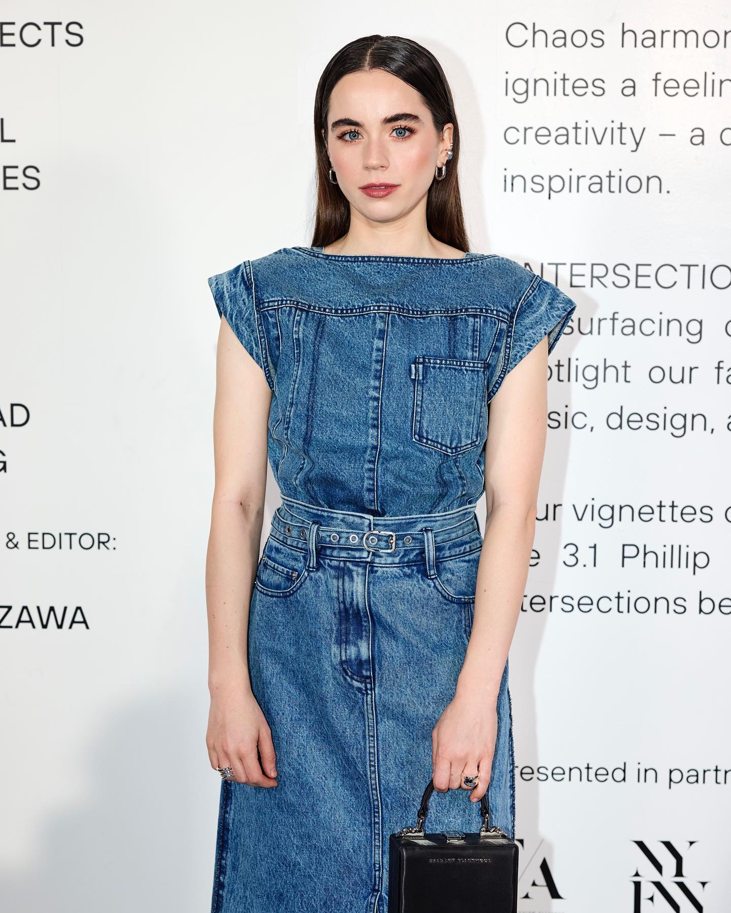 Trapeze Light Denim Dress - 8