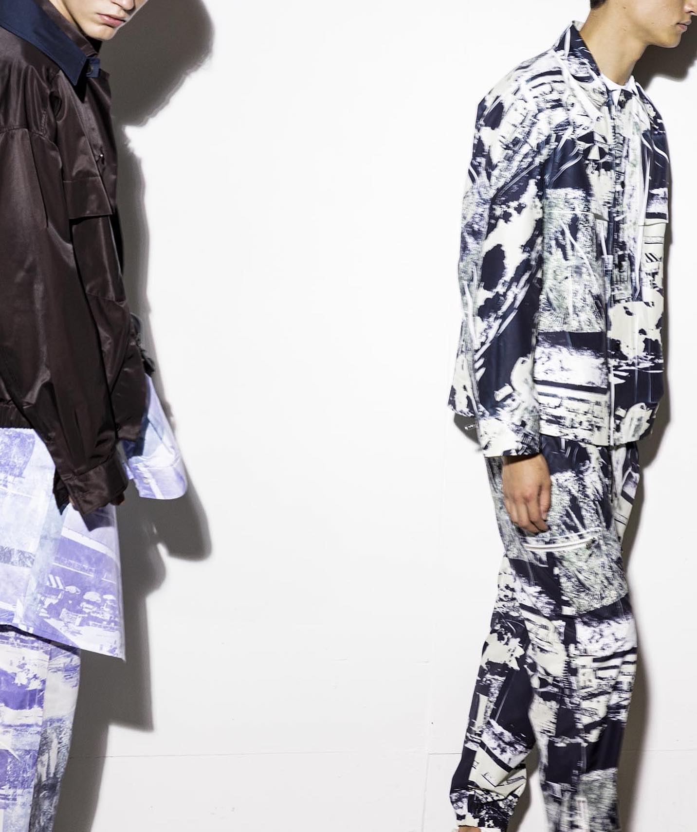 Postcard Print Needle Trouser - 2