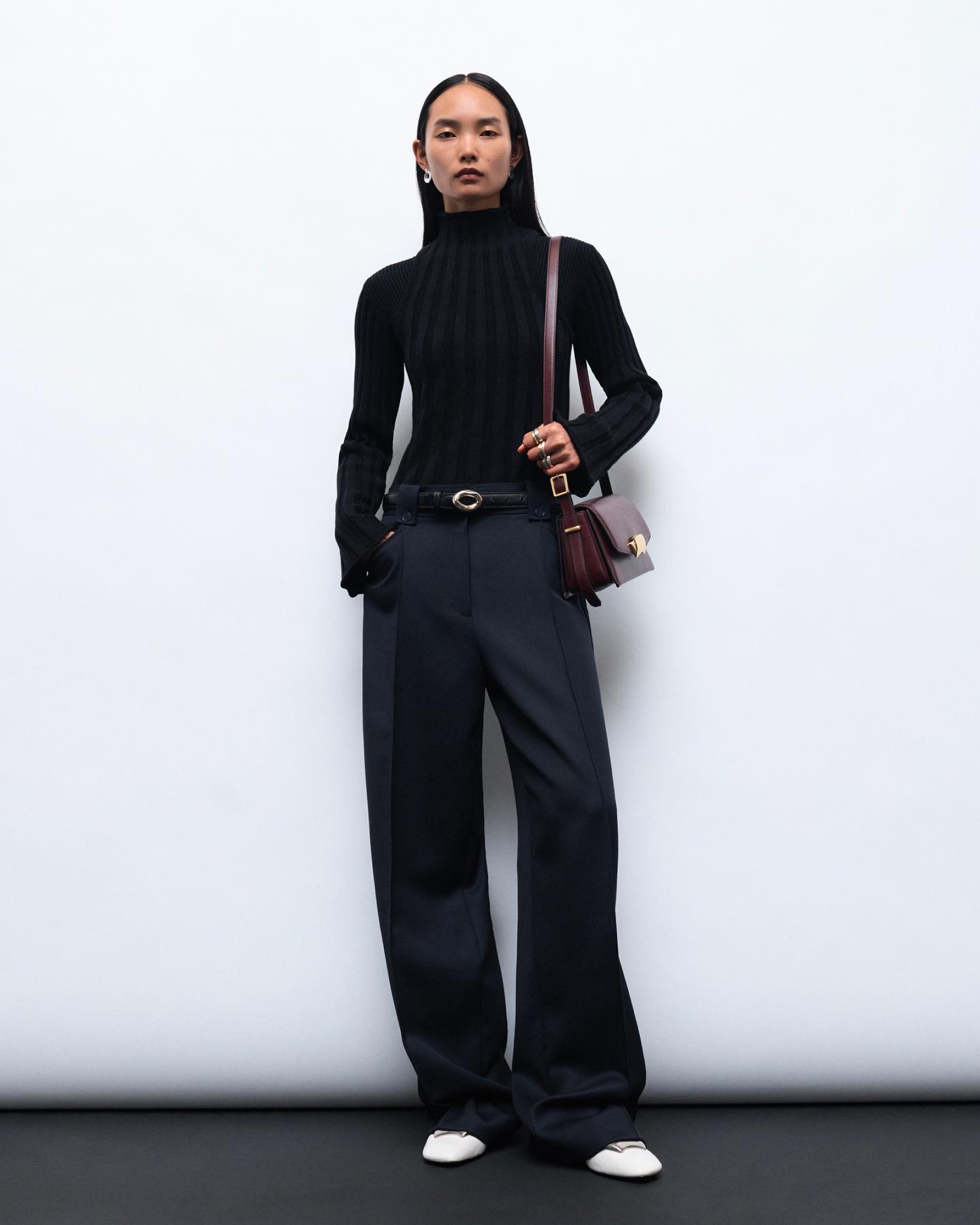 Long Sleeve Ribbed Turtleneck - 8