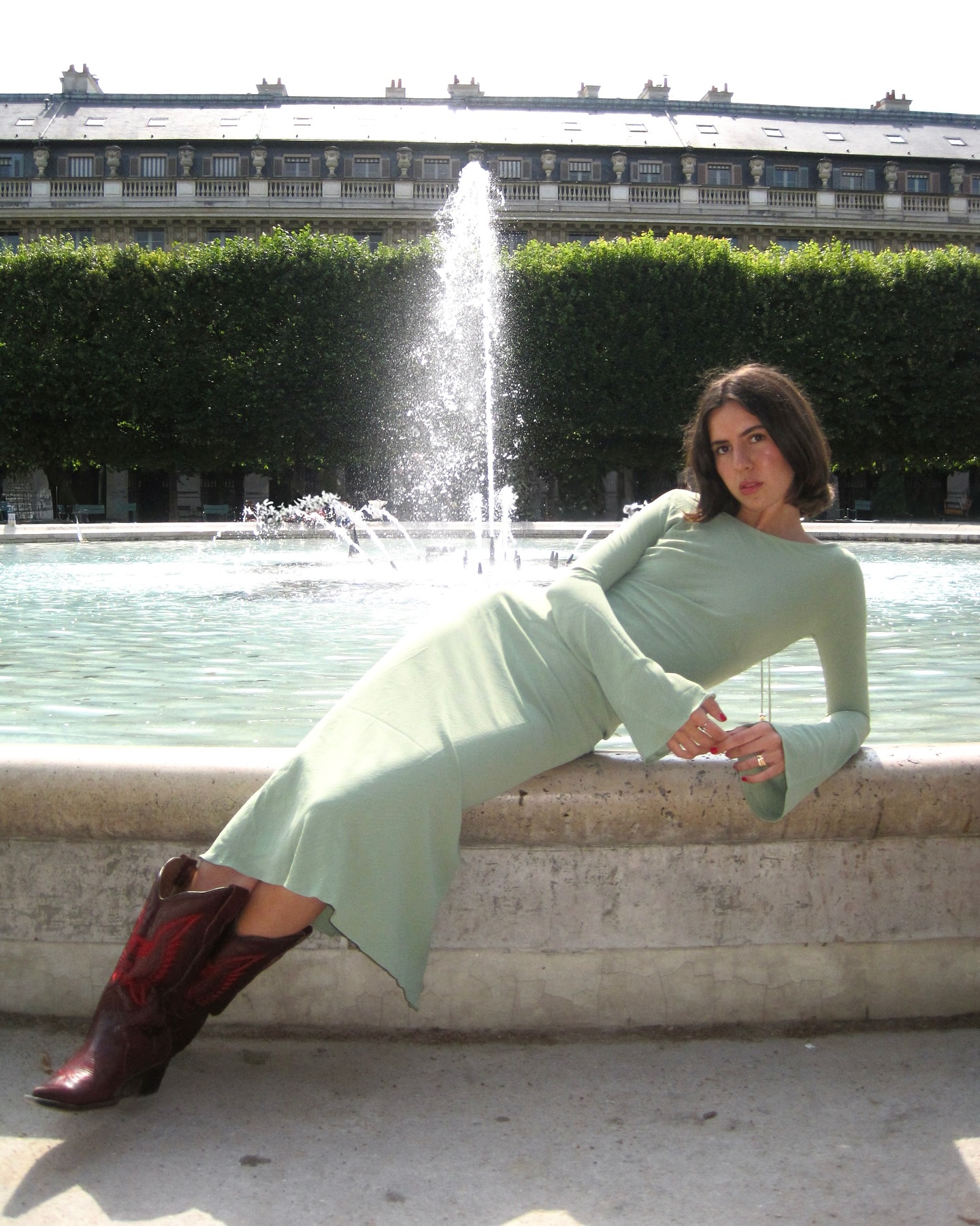 Rita Dress | Sage - 11