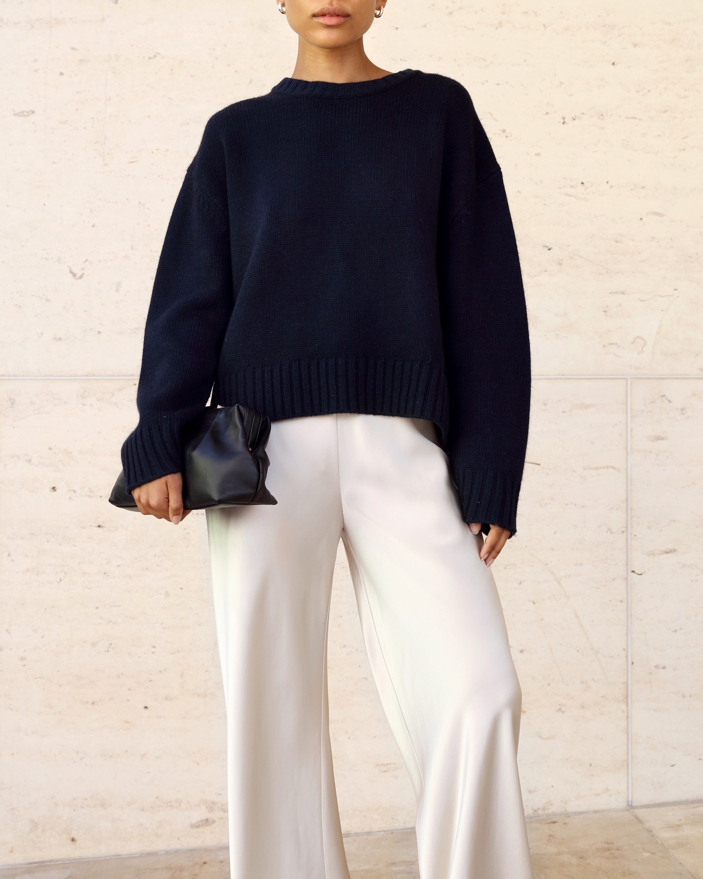 Yara V-Neck Sweater, black - 8