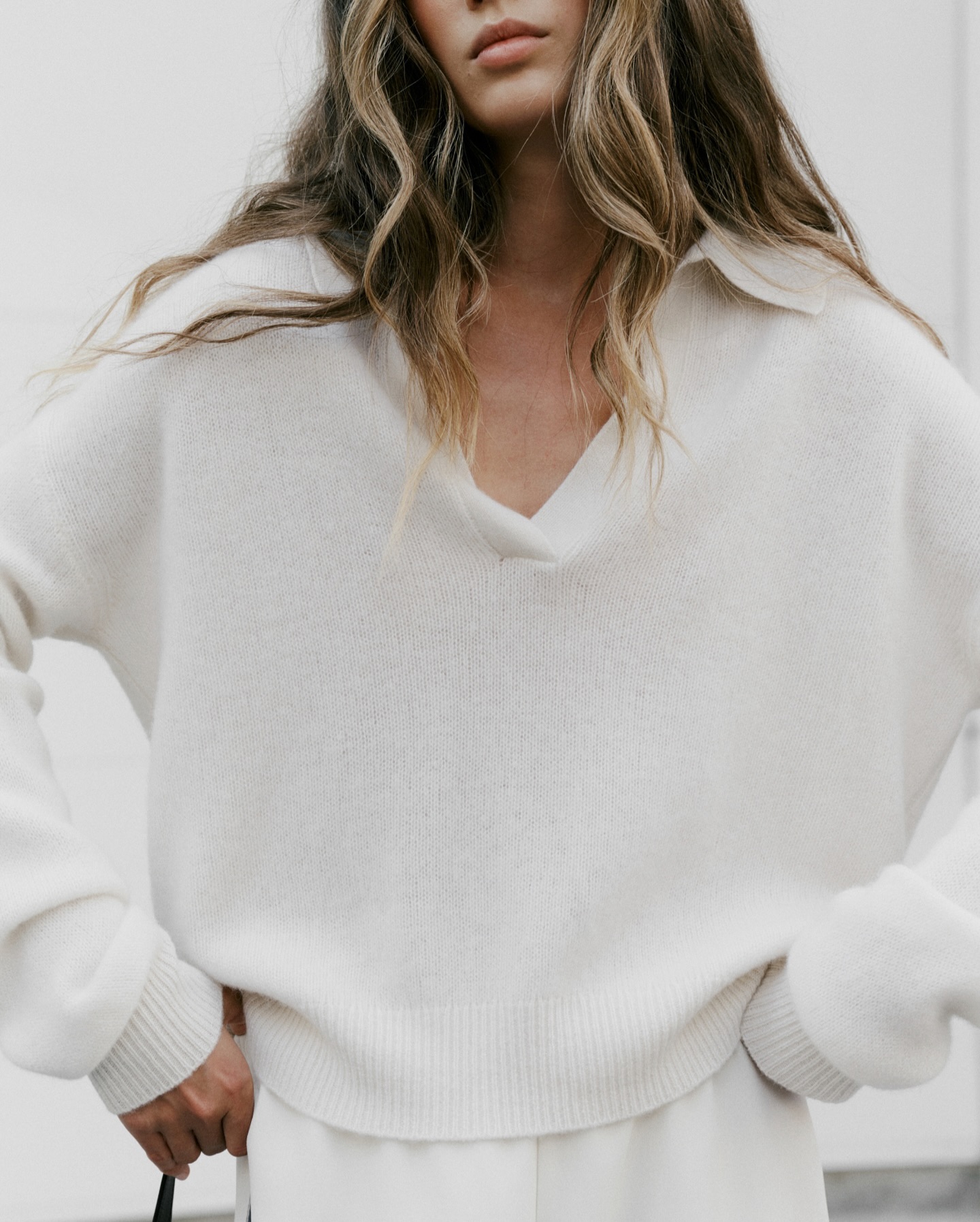 Yara V-Neck Sweater, vanilla - 9