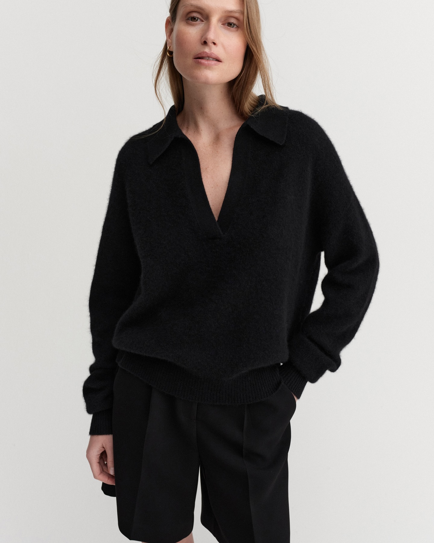 Kaia Collar Sweater, grey - 6
