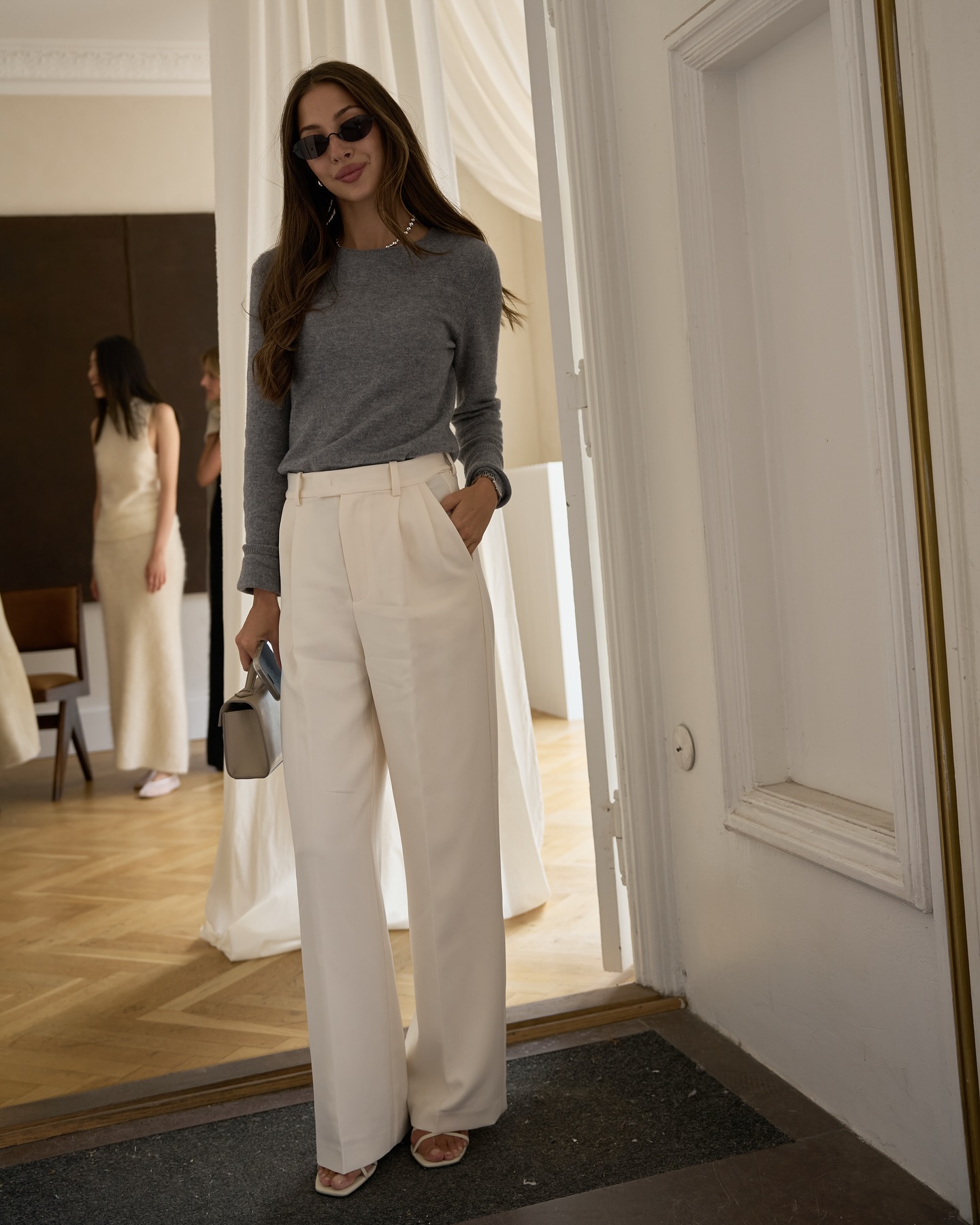 Umi Brushed Cashmere Skirt, vanilla - 10