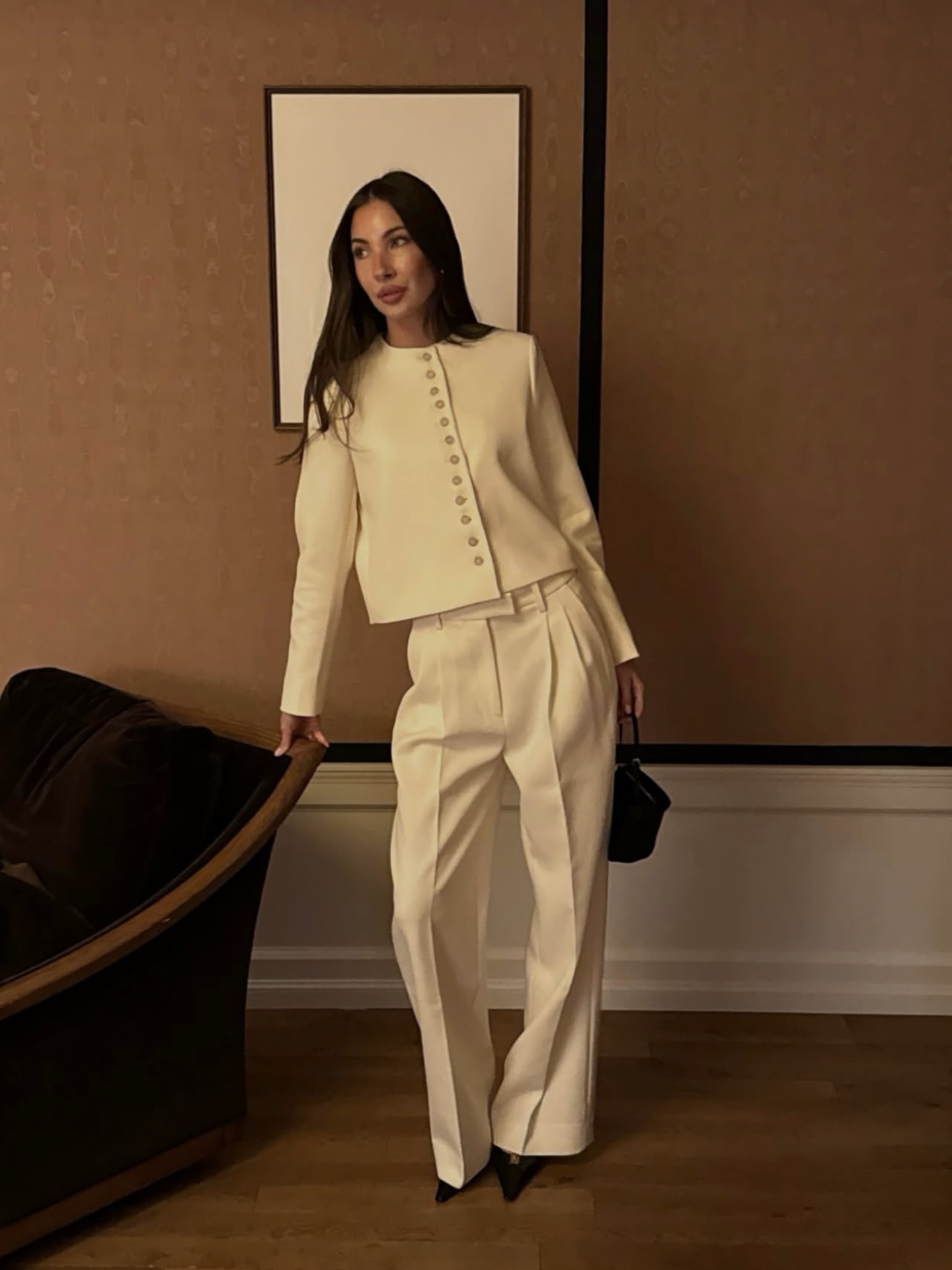Amel Tailored Trousers, vanilla - 11
