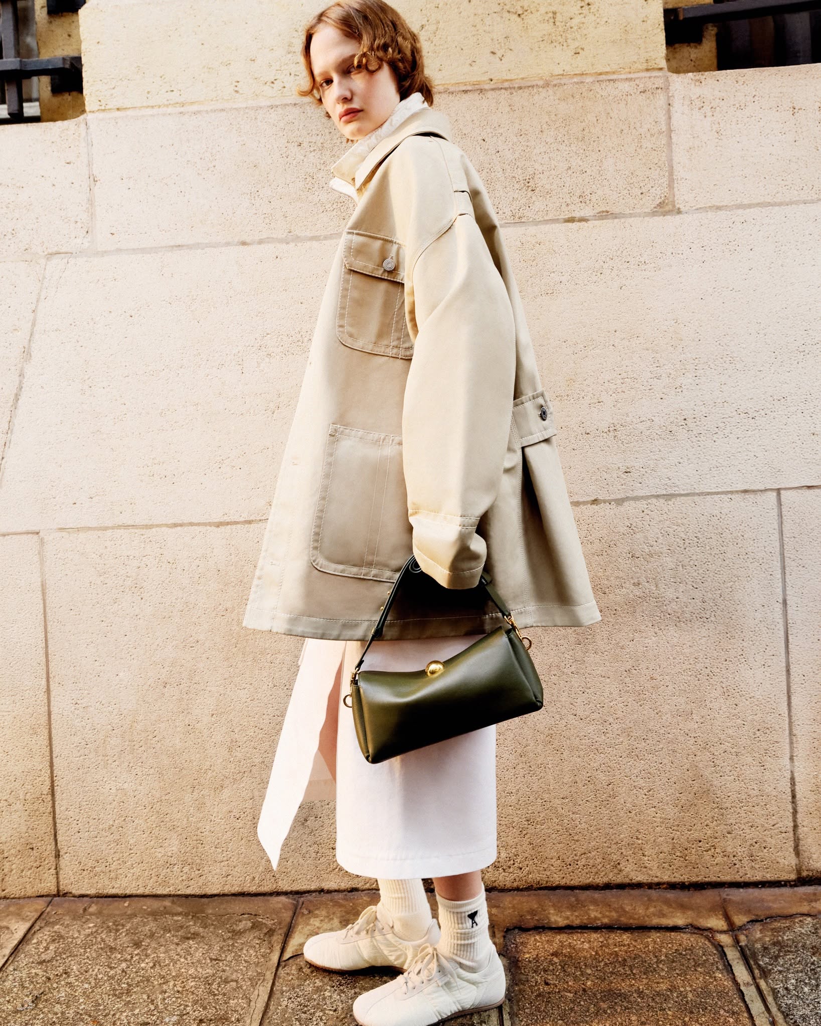 Beige Cotton Worker Jacket - 9