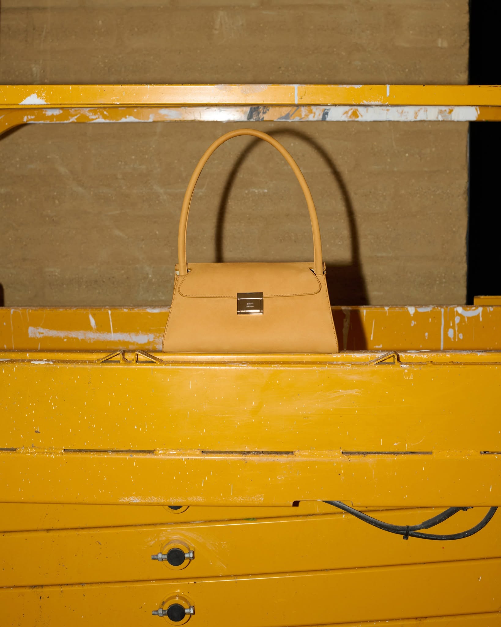 Yellow Cow Leather Mini Carrousel Bag - 9