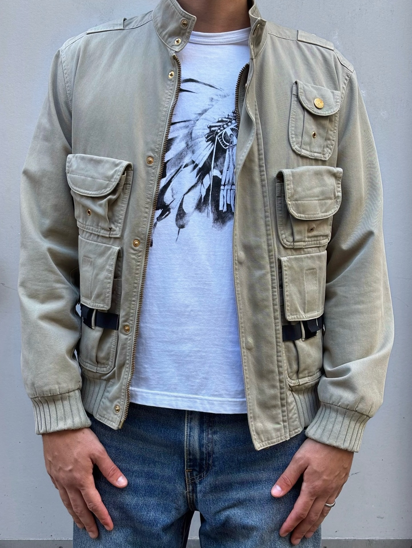 AW2006 Dolce & Gabbana Multipocket Lambskin Jacket Grey - 6