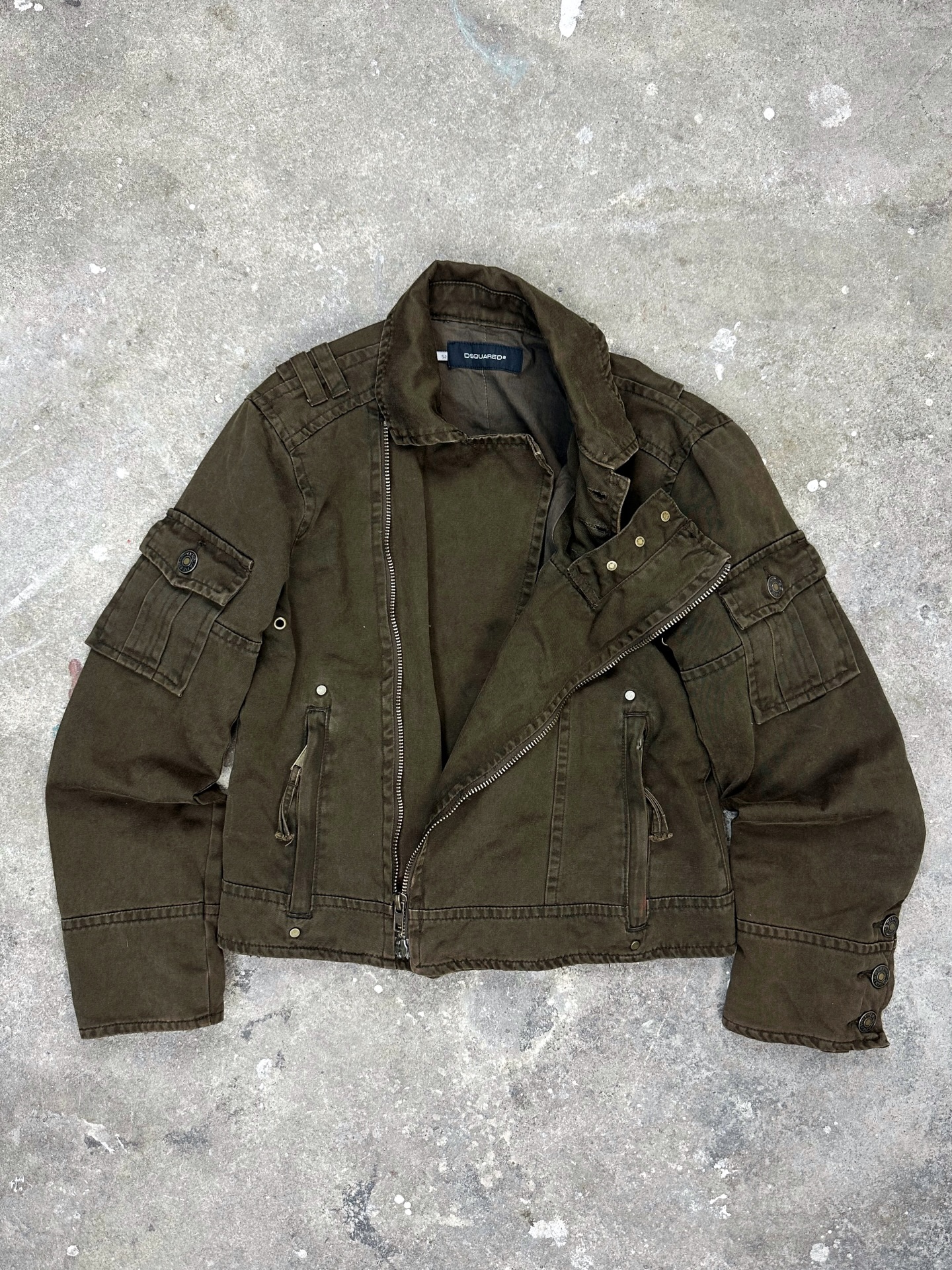 AW2006 Dolce & Gabbana Multipocket Lambskin Jacket Grey - 10