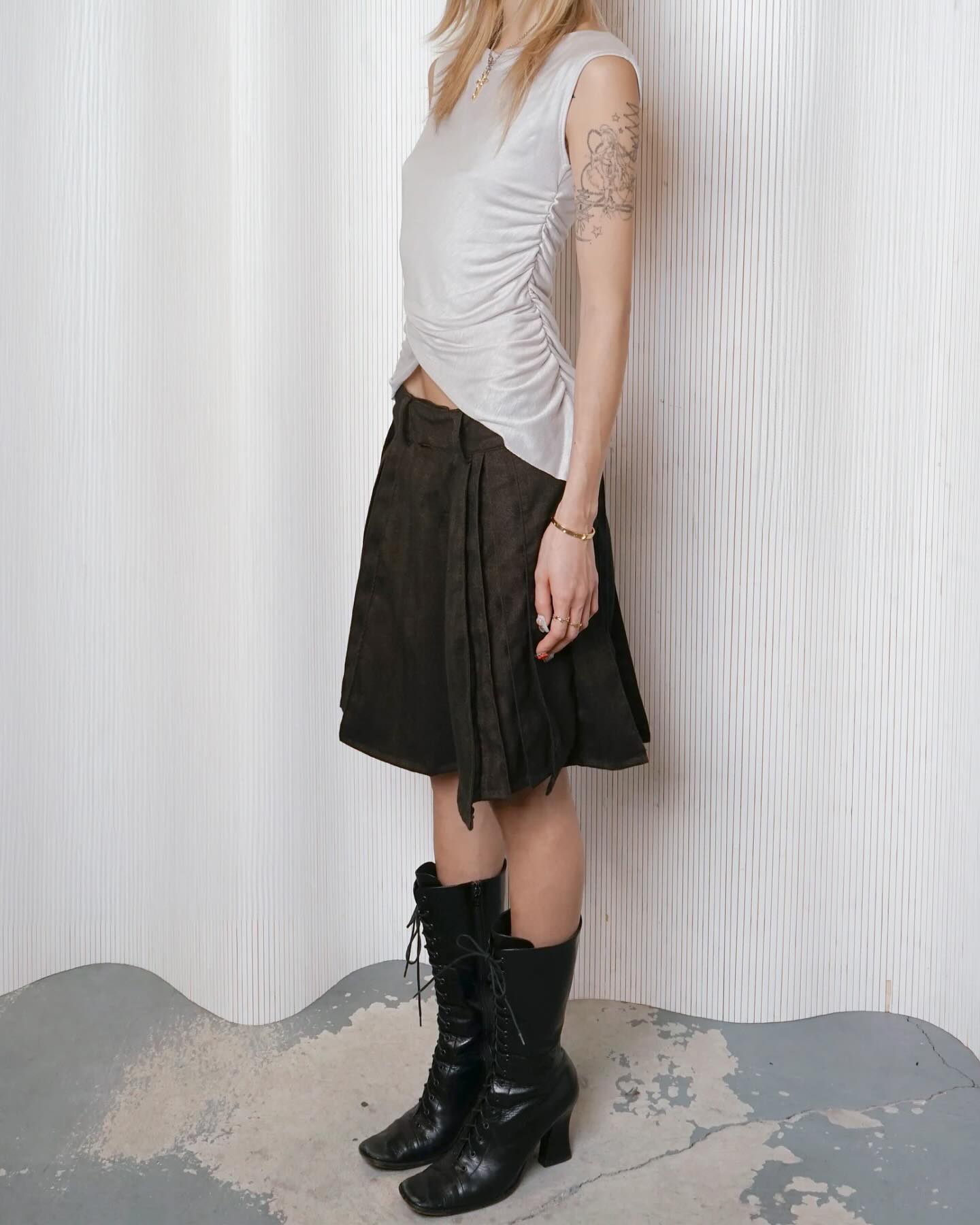 Ruched Paracord Square Neck Tank - 7