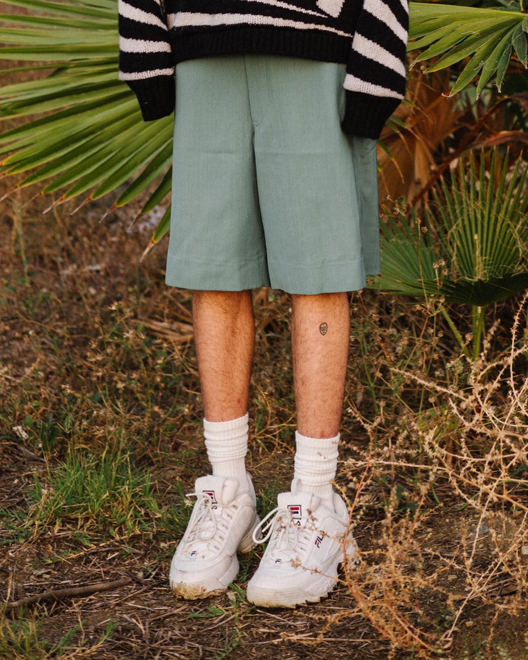 Linen Smith Shorts - Brown/Black - 4