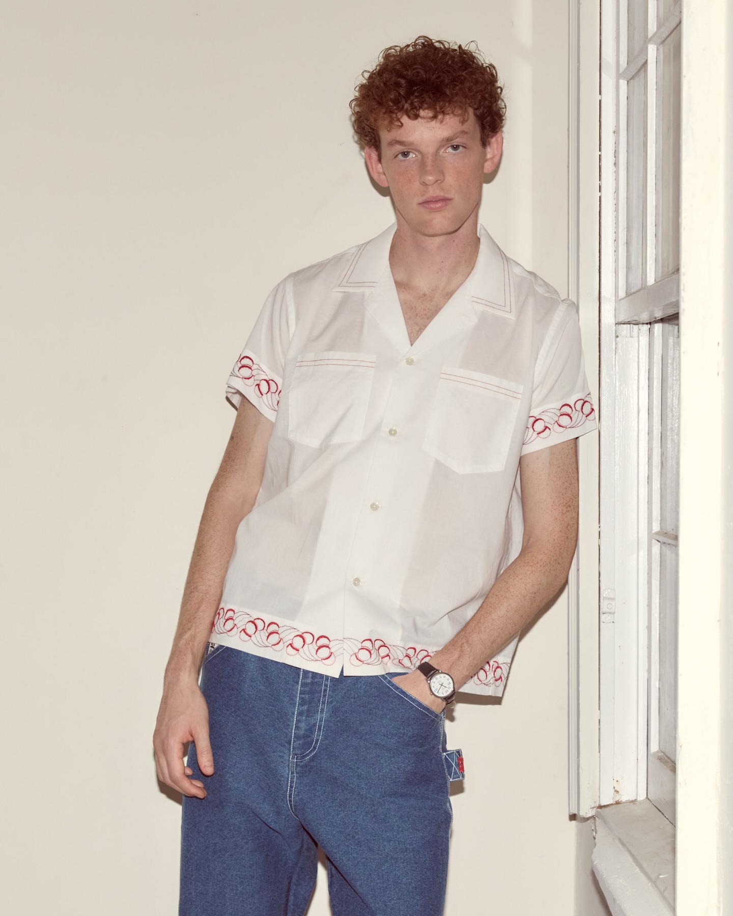 Savoy Ribbon Short Sleeve Shirt - 4