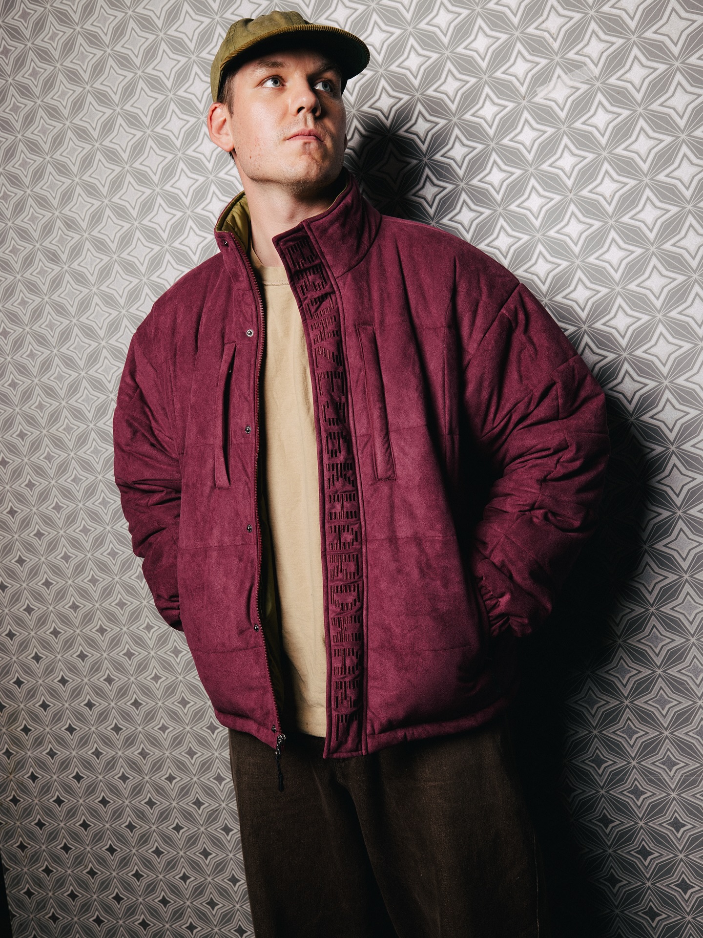FAUX SUEDE PUFFER STEEL - 9