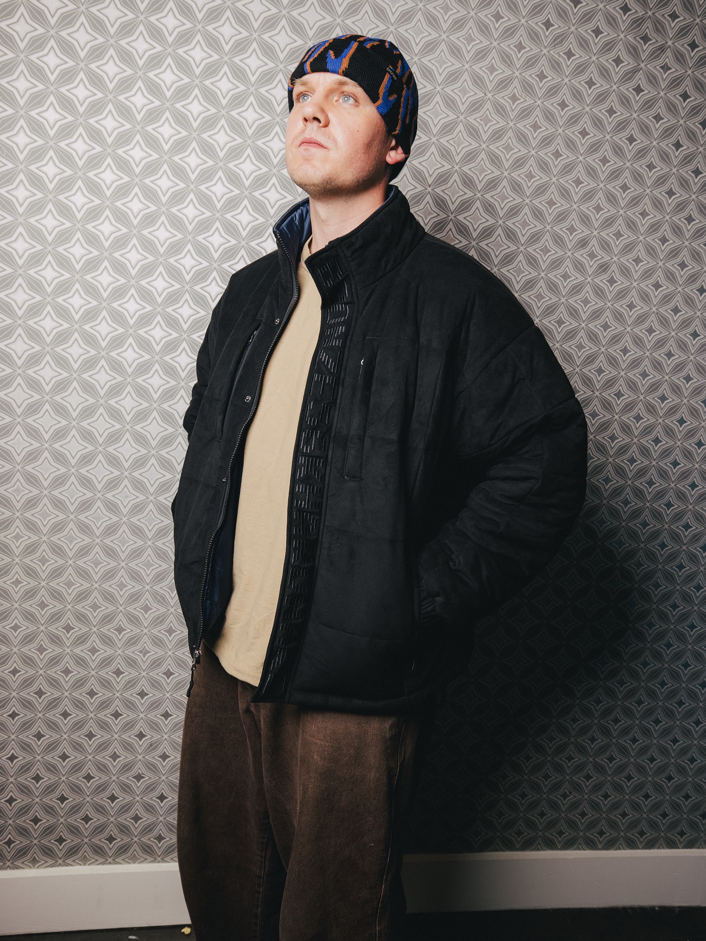 FAUX SUEDE PUFFER STEEL - 8