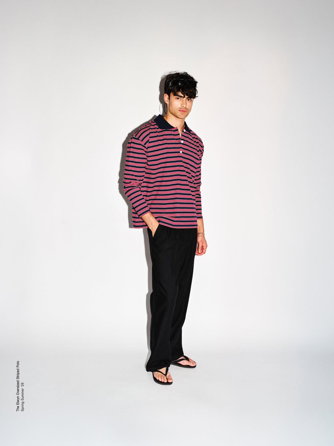 Elwyn Oversized Long Sleeve Polo - 6