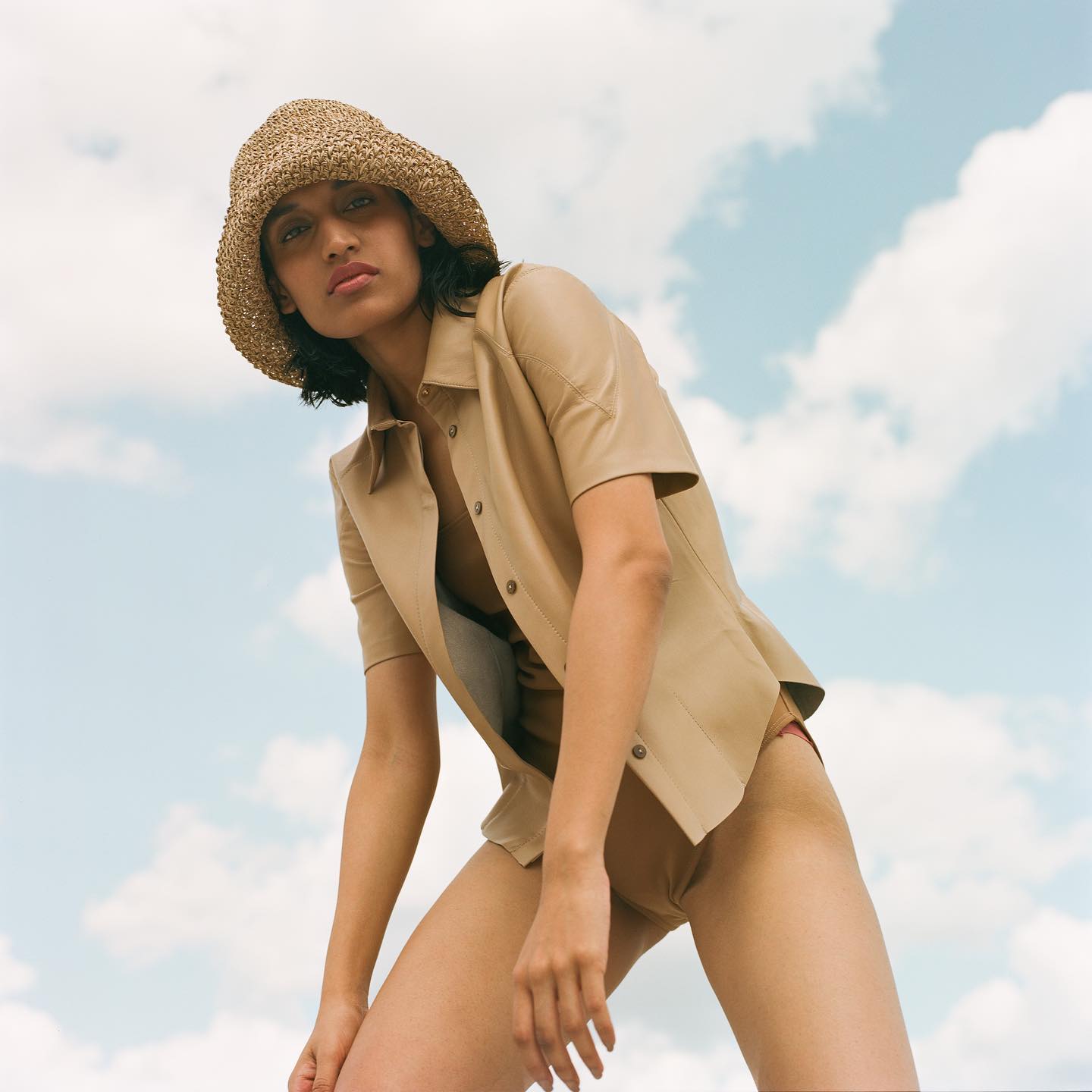 Aries Hat in Tan Toquilla Straw - 8