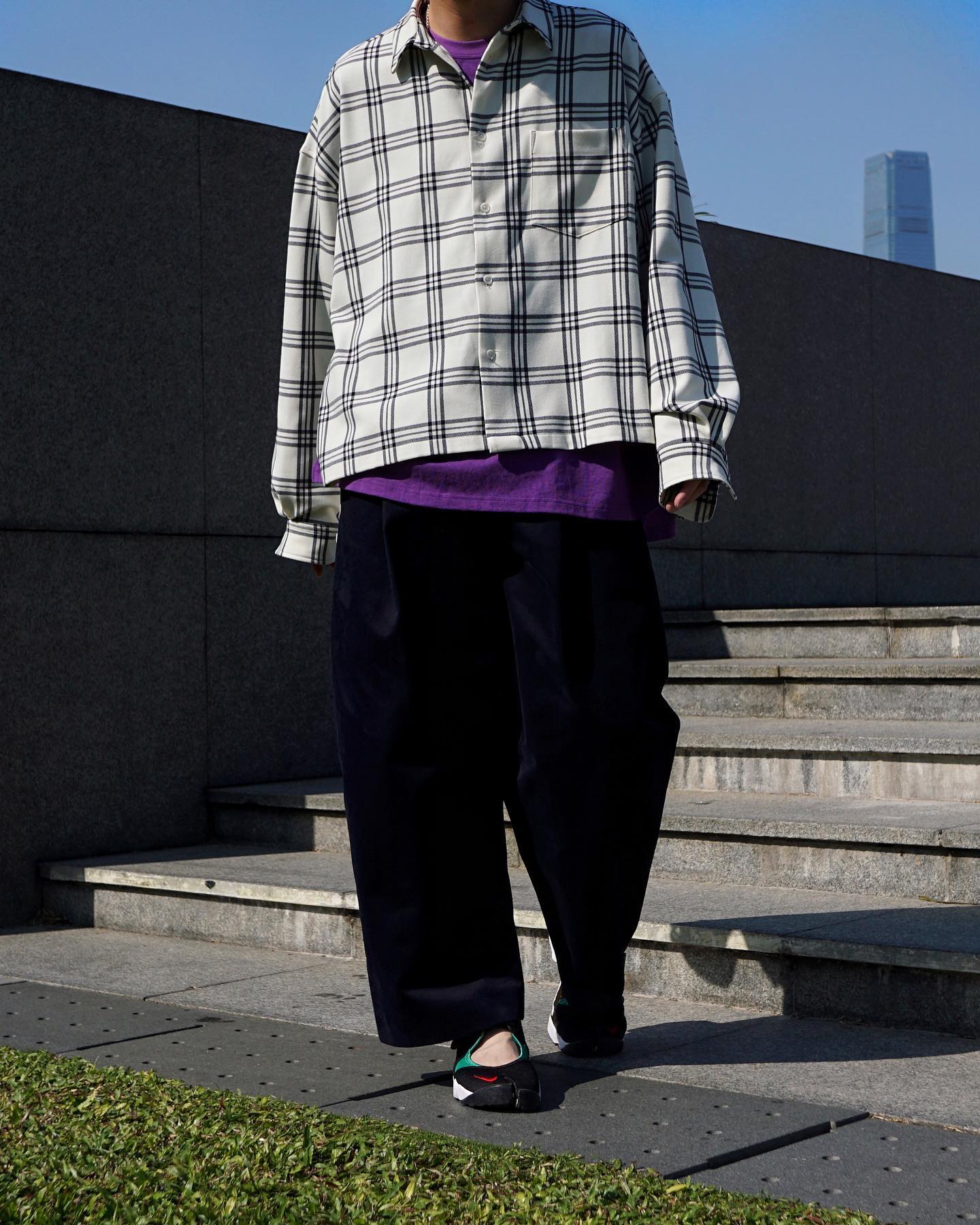 YELLOW BROWN CHECKED WASHED THRASHED STRUCTURED SHIRT - 6