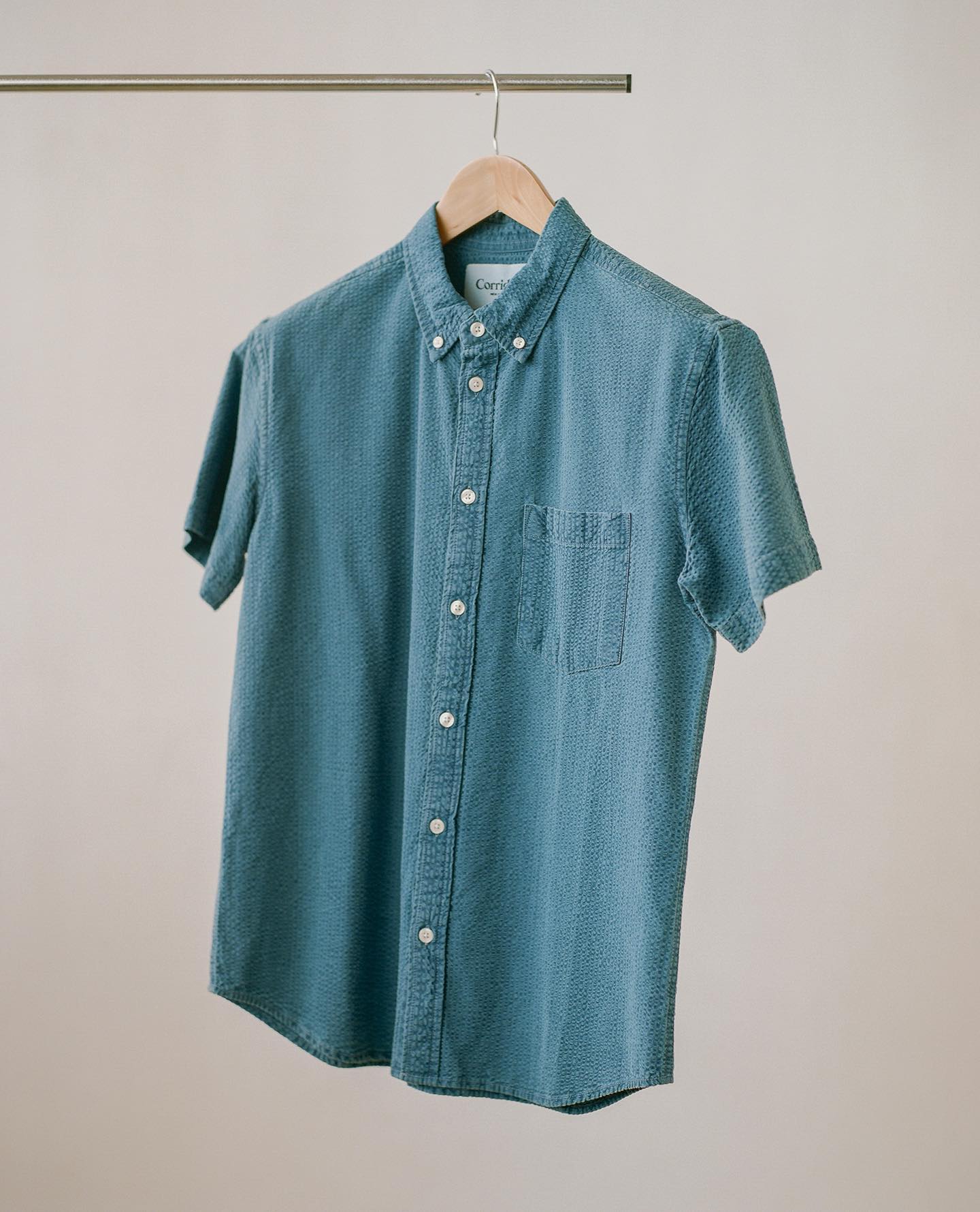 Striped Seersucker SS - Indigo - 11