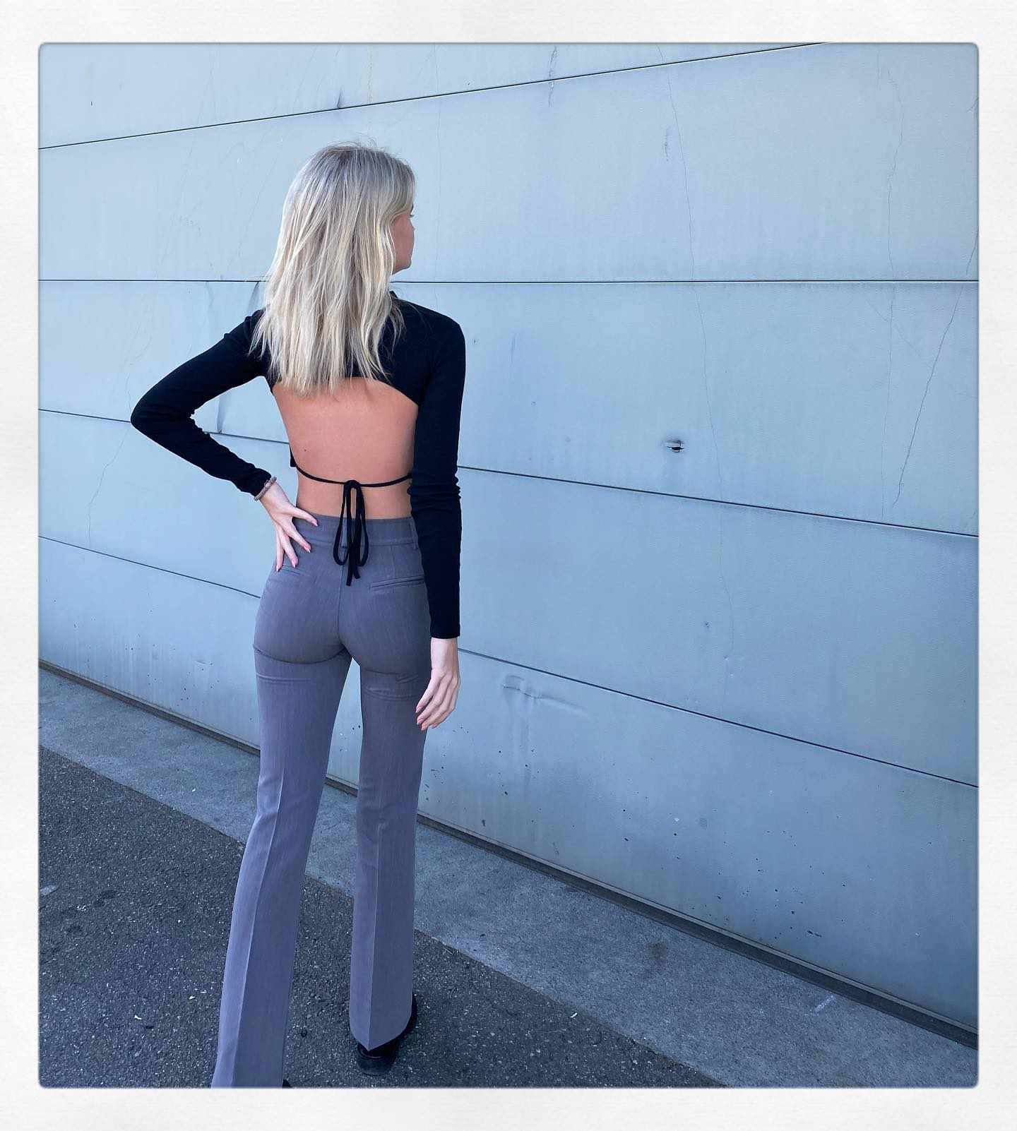 Essential flared pants - Jet Black - 6