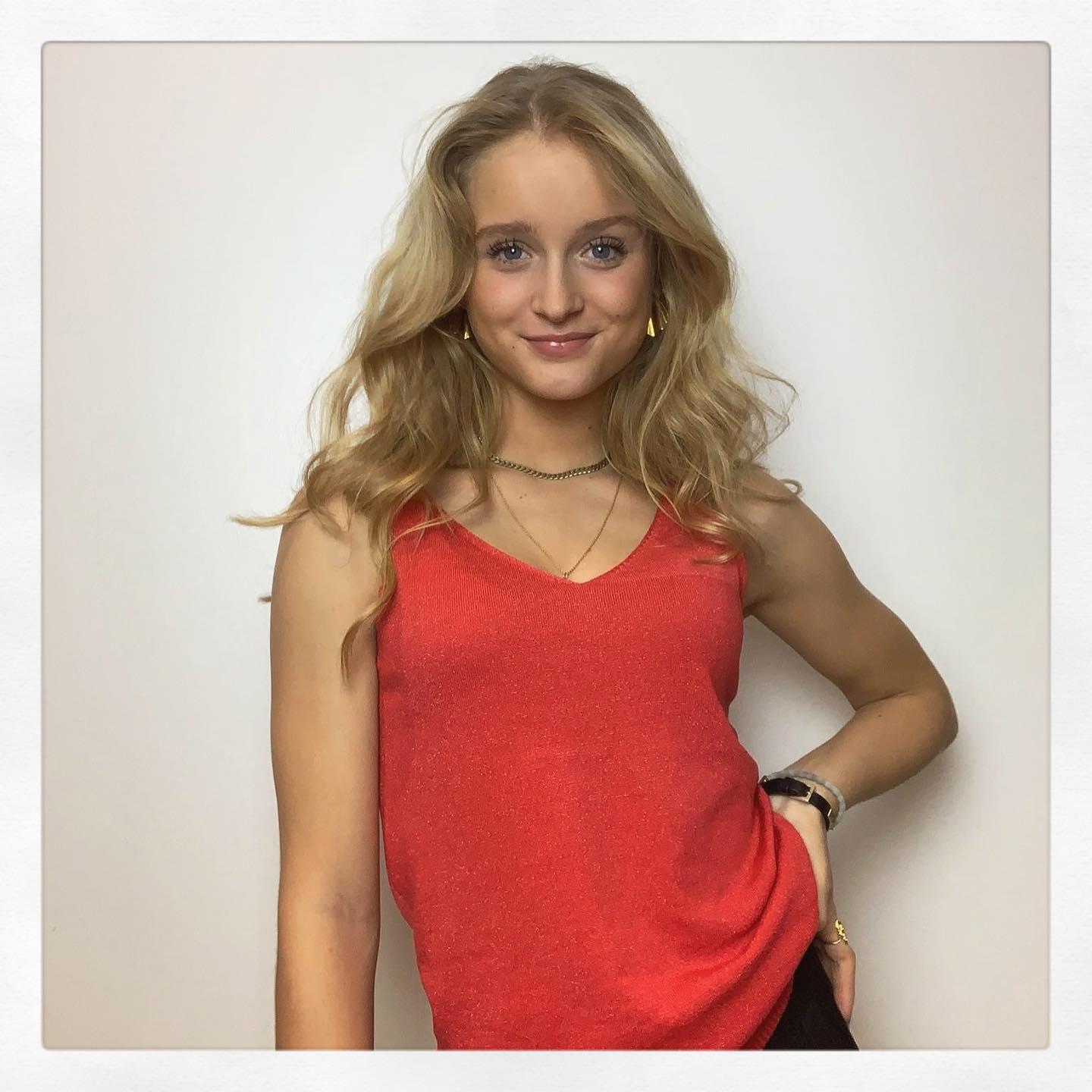 Malie glitter tank top – Coral pink - 7