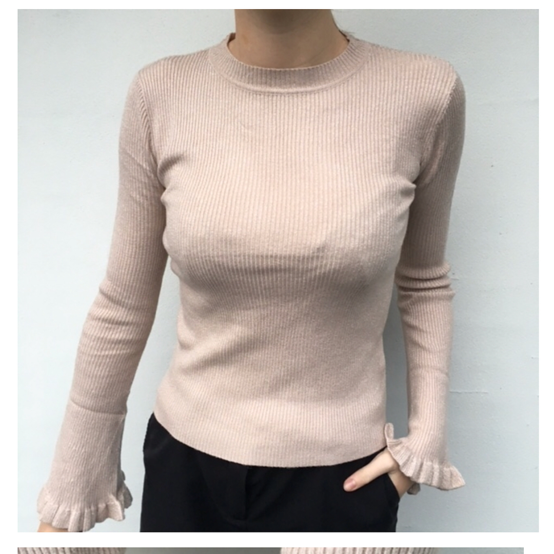 Carly cable knit with zipper – Off white - 11