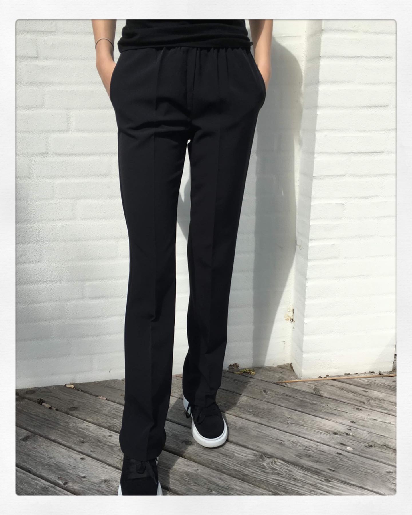 Anna Olympia linen pants - navy - 10