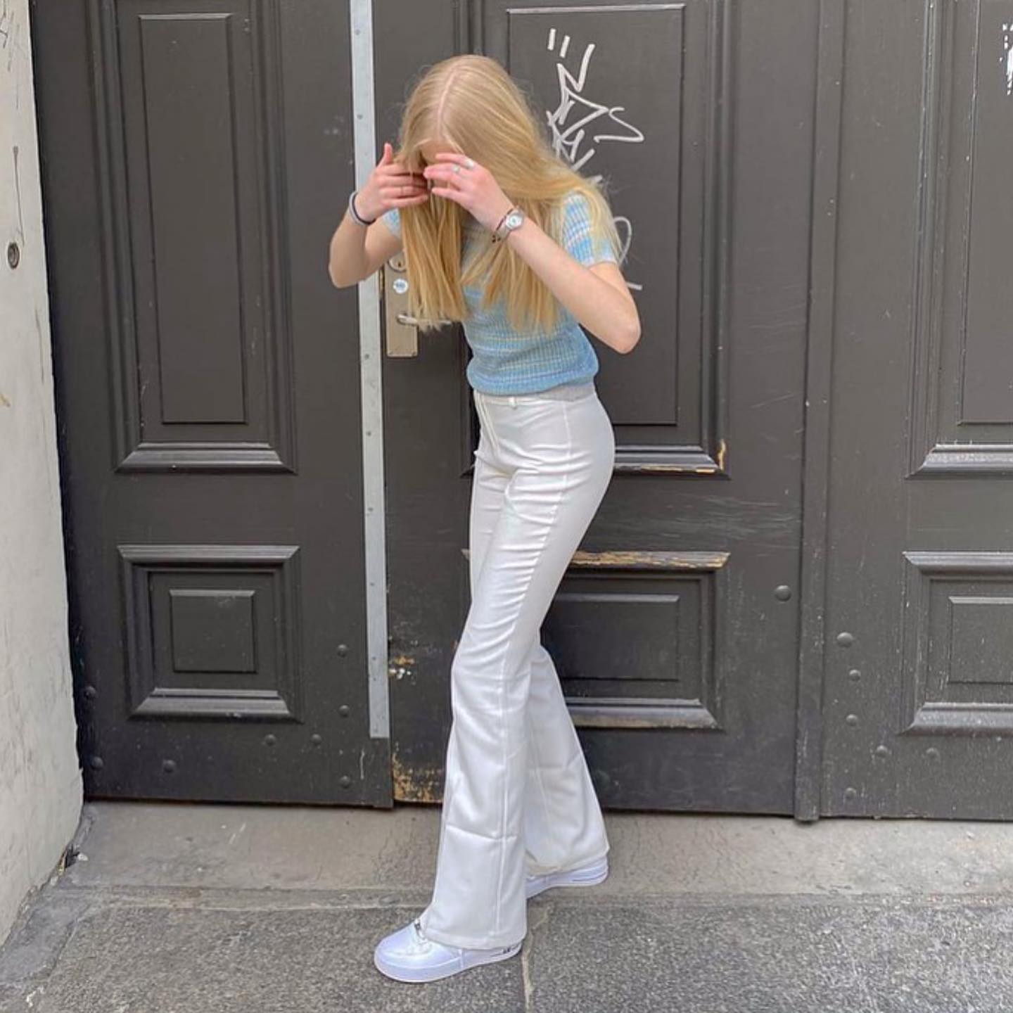 Britney low waisted suit pants - White - 11