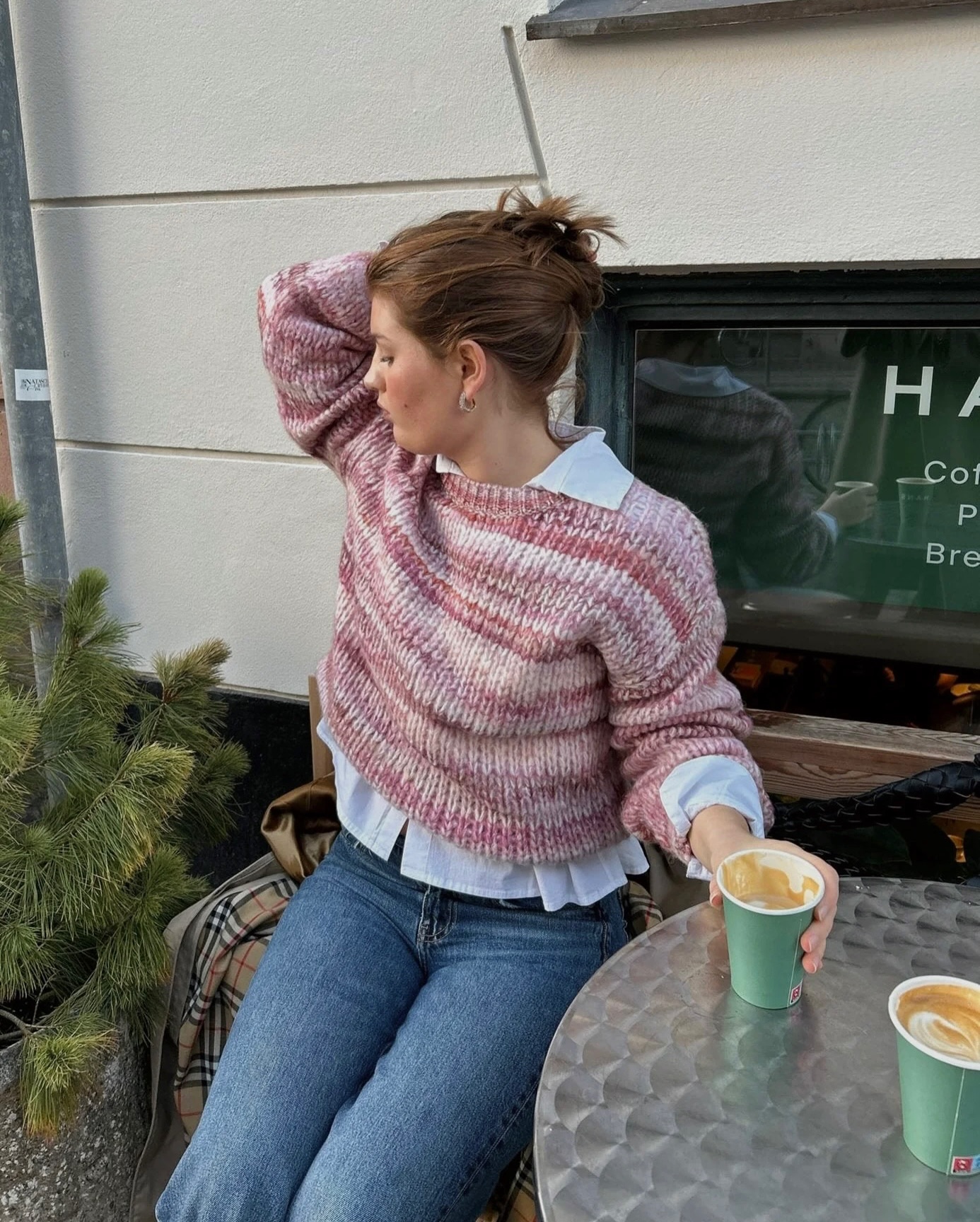 Pastana knitted sweater – Pink/red - 9