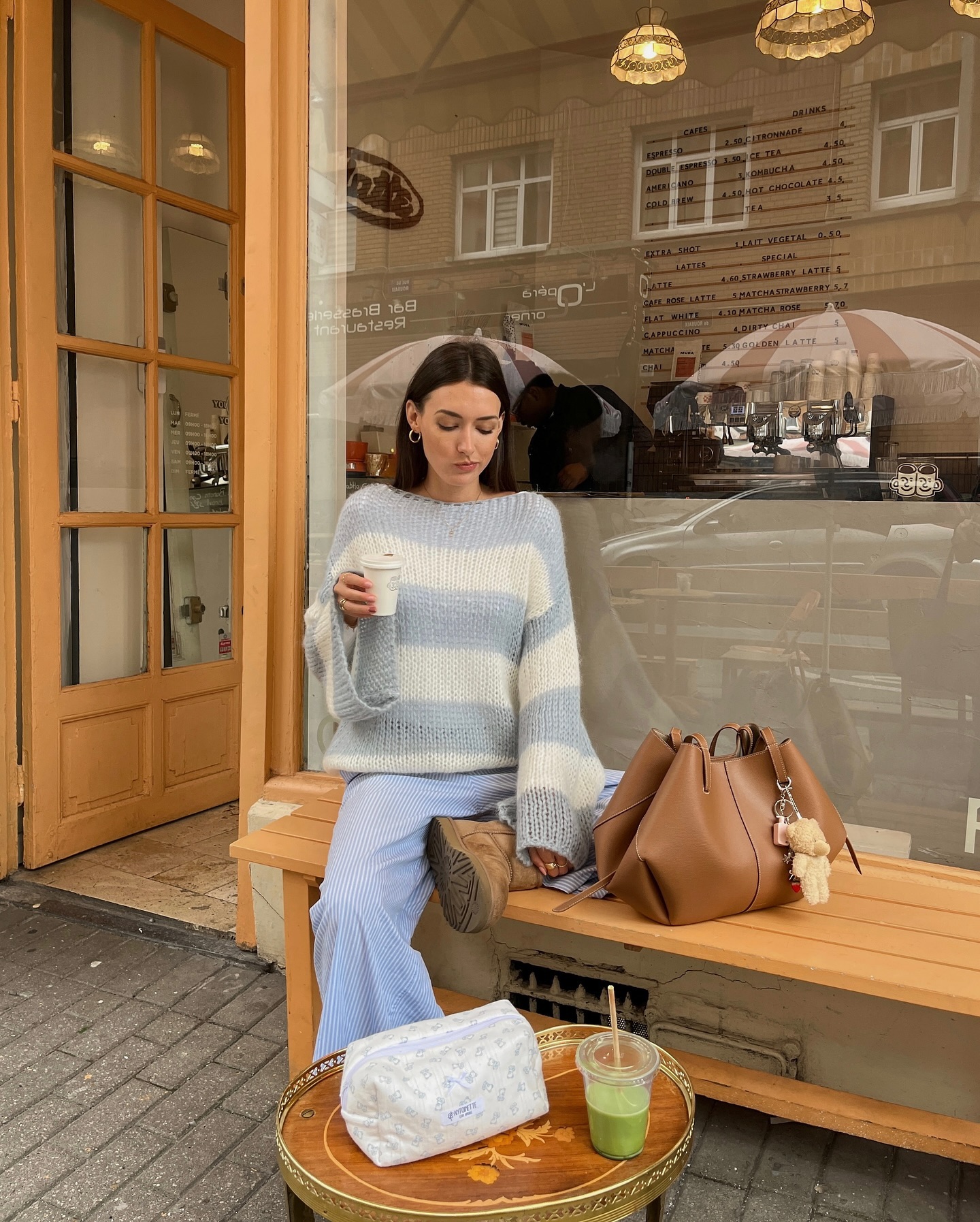 Odetta striped sweater - White/navy - 7
