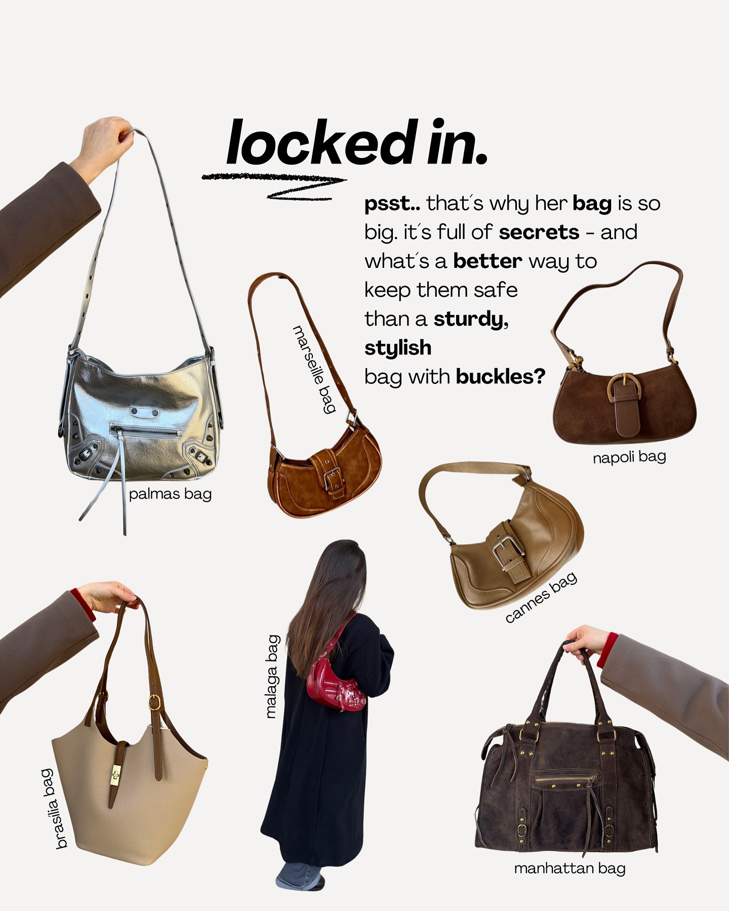 Lyra bag with studs - Caramel - 8