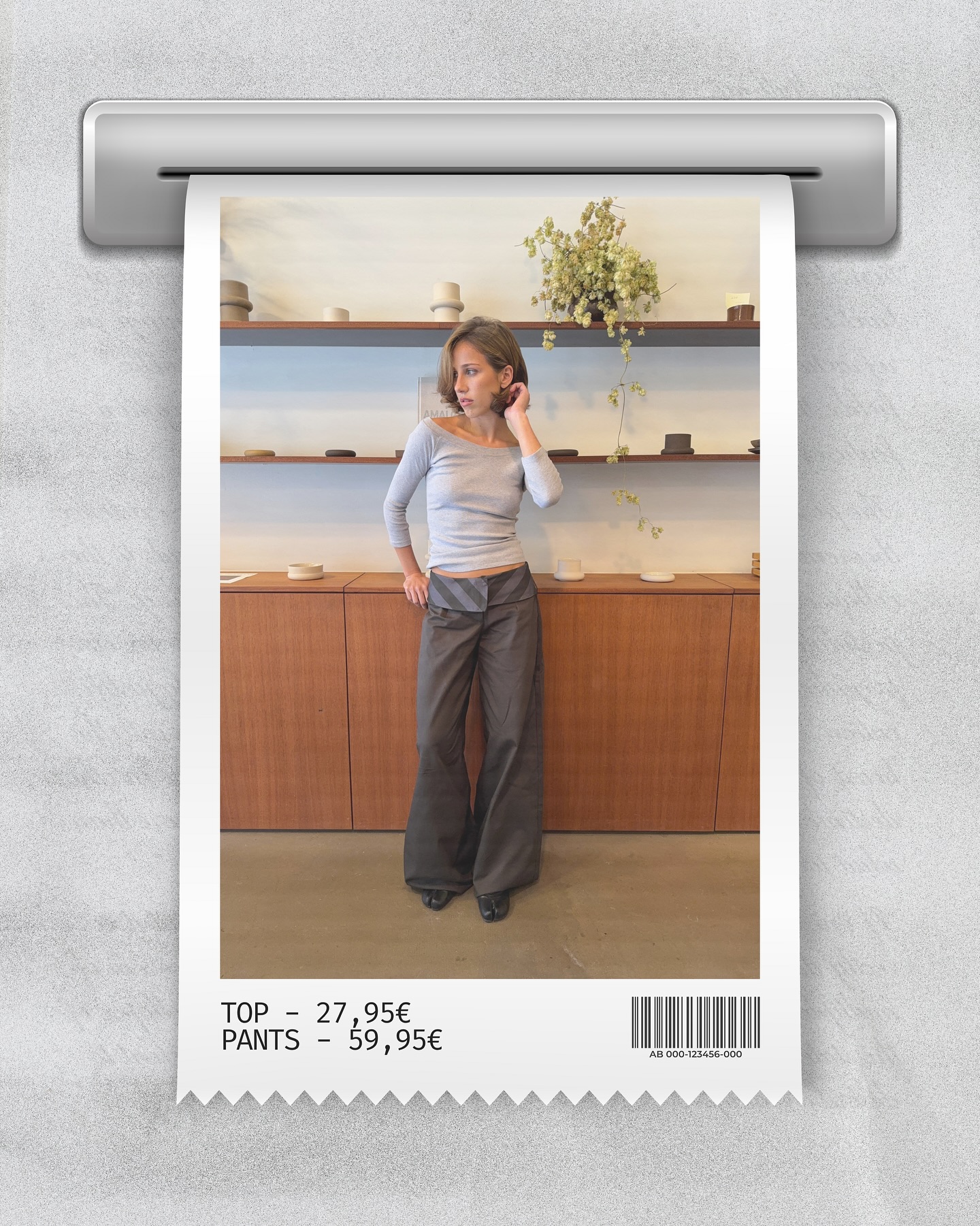 Christine long sleeve blouse - Grey - 7