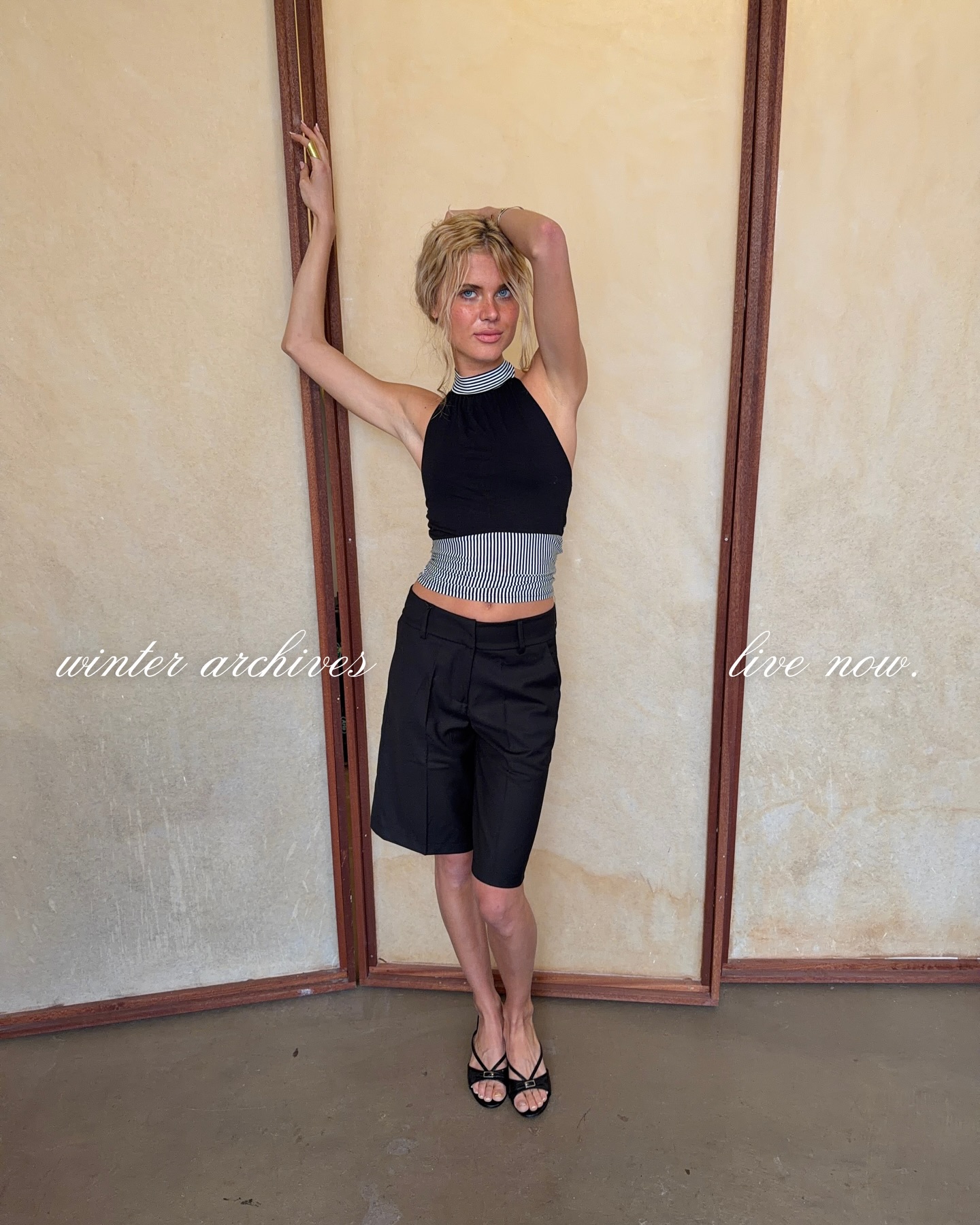 Gunhilda striped tank top - Navy/white - 7