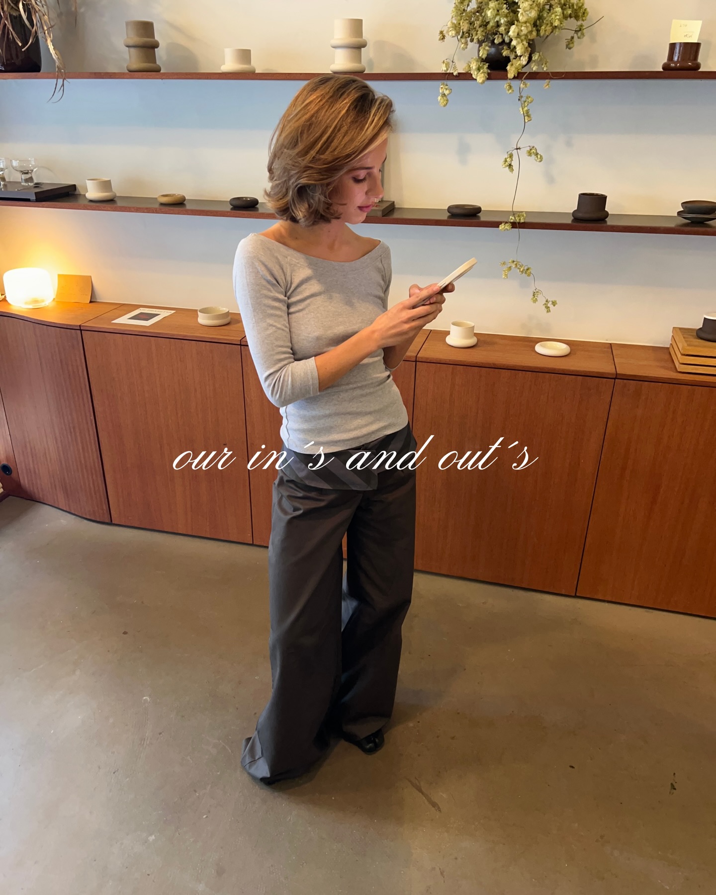Christine long sleeve blouse - Grey - 8