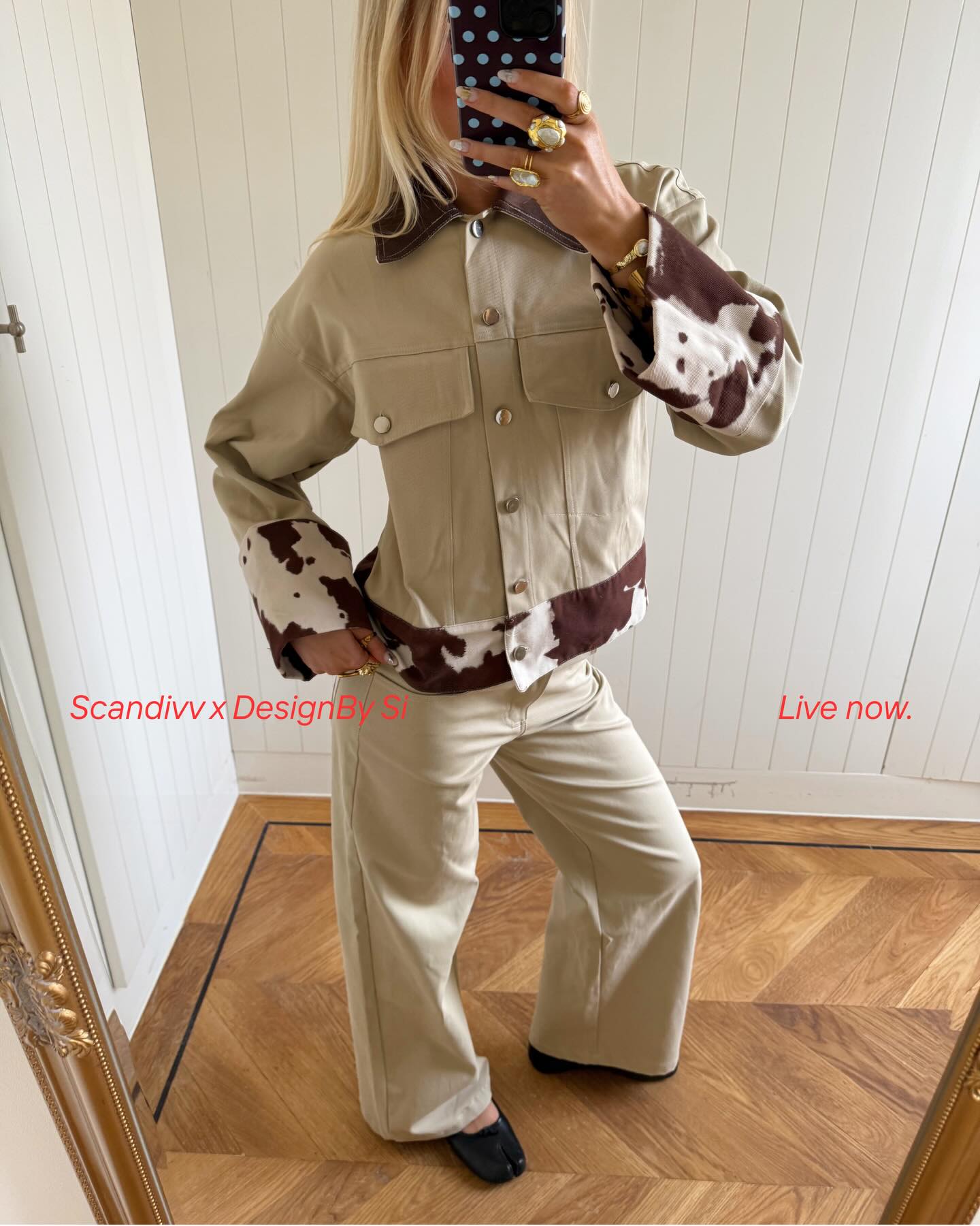Scandivv trousers with details – Beige - 8