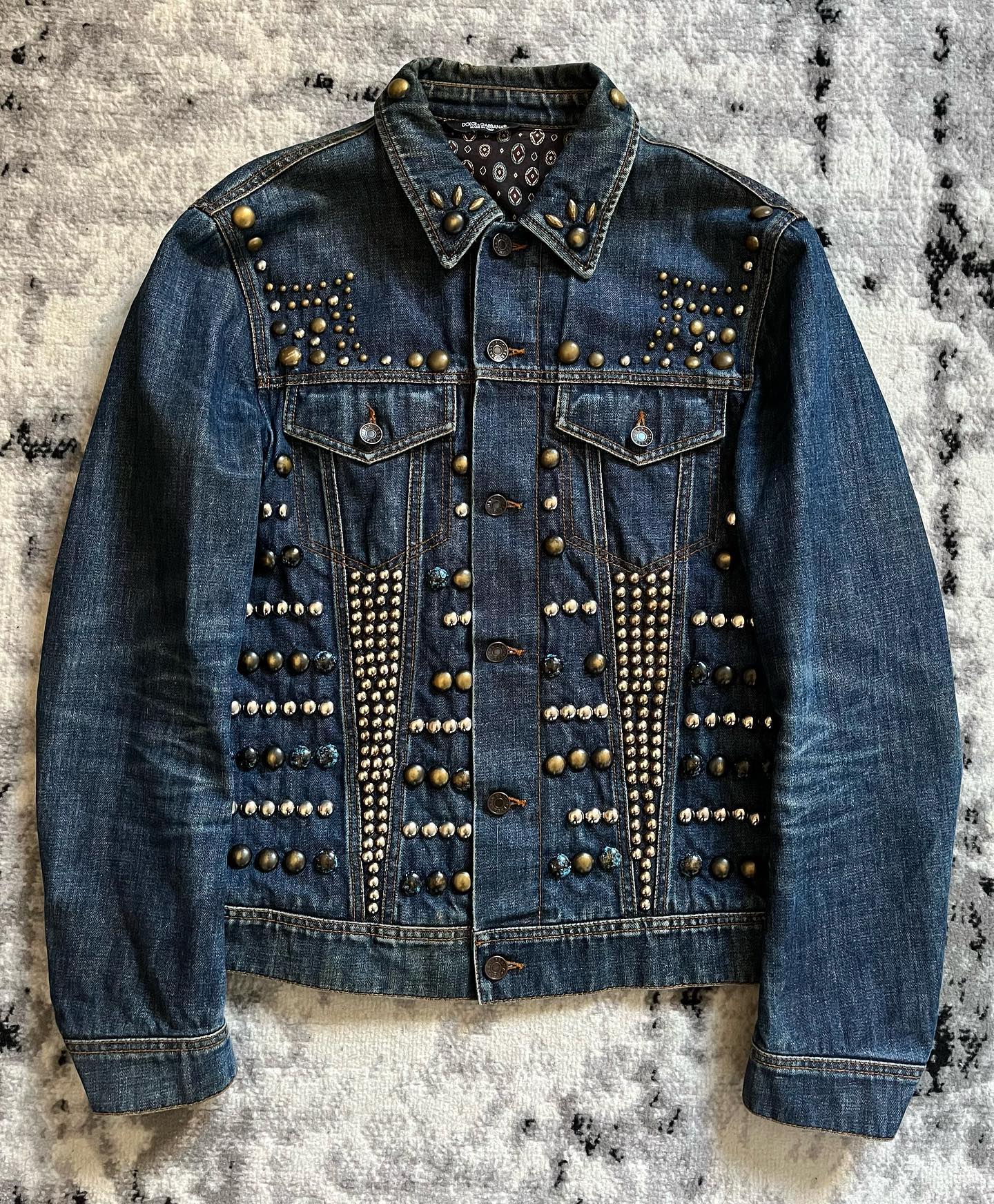 SS2012 Pierre Balmain Winner Pins Faded Denim Jacket - 6
