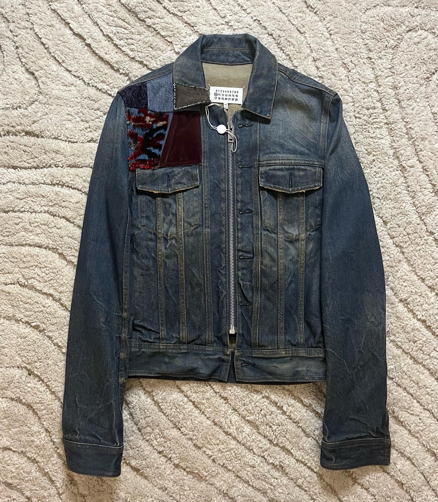 SS2012 Pierre Balmain Winner Pins Faded Denim Jacket - 7