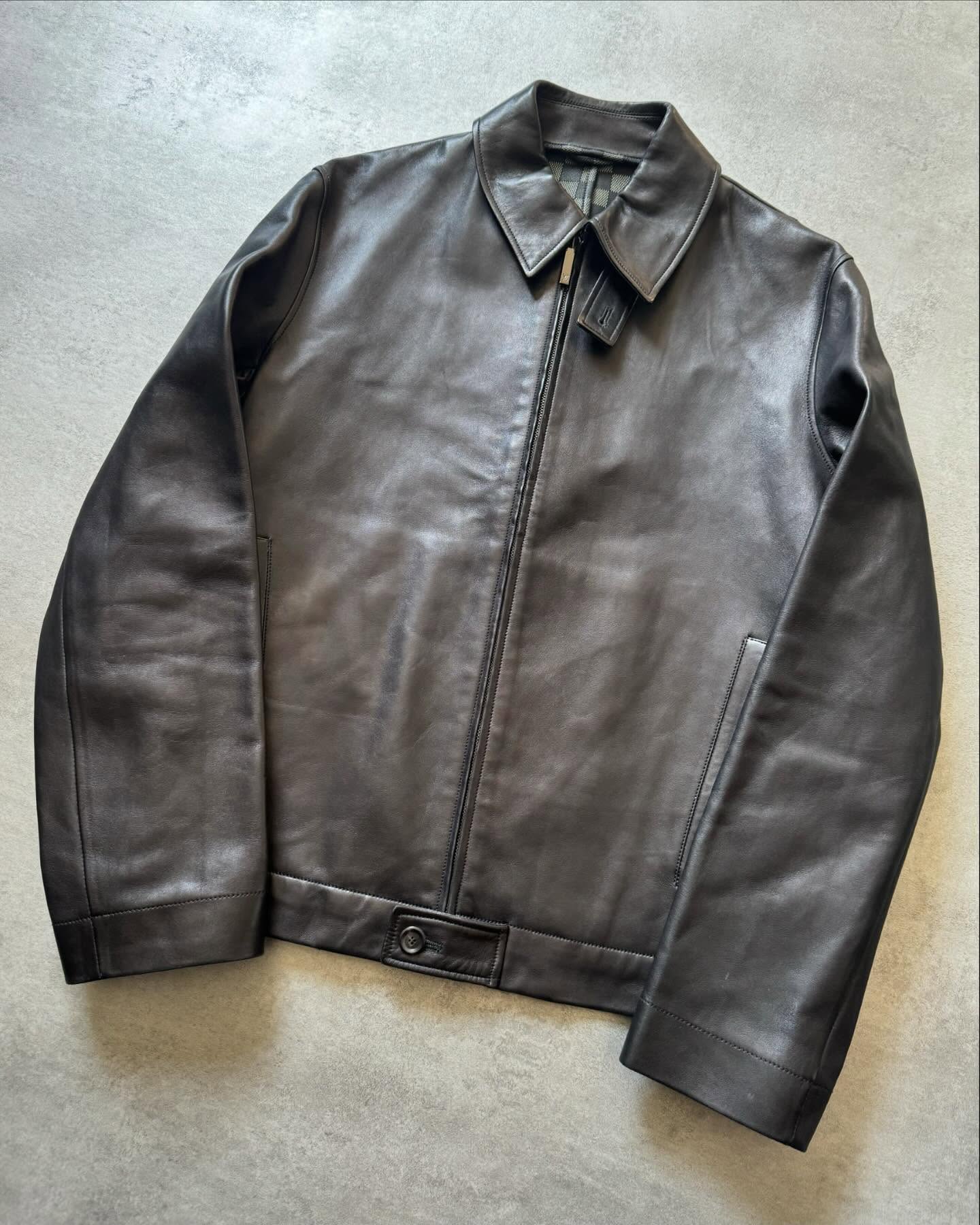 Vintage Black Classy Italian Leather Jacket - 9