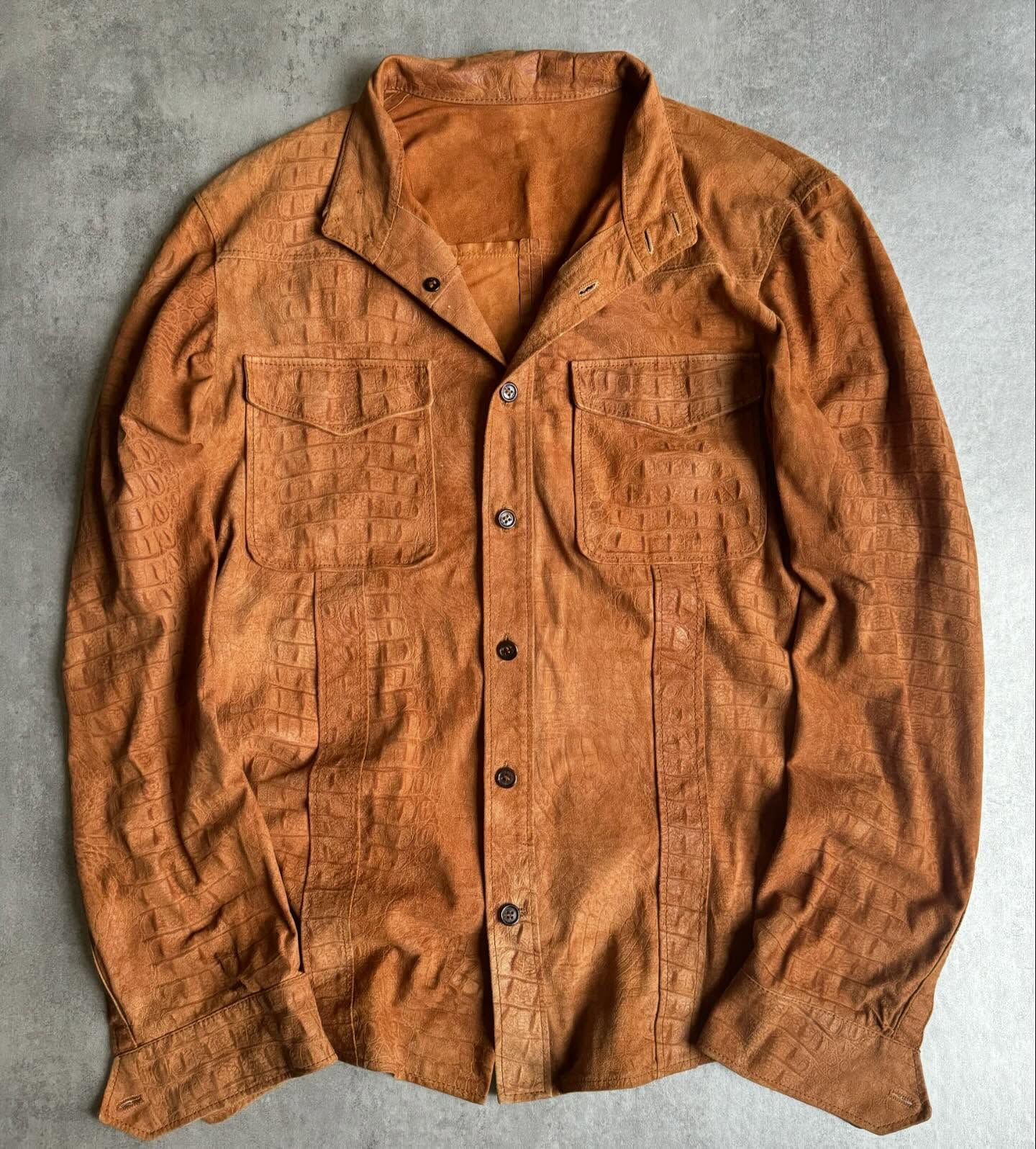 1990s Emporio Armani Asymmetrical Avant Garde Brown Leather Jacket - 6