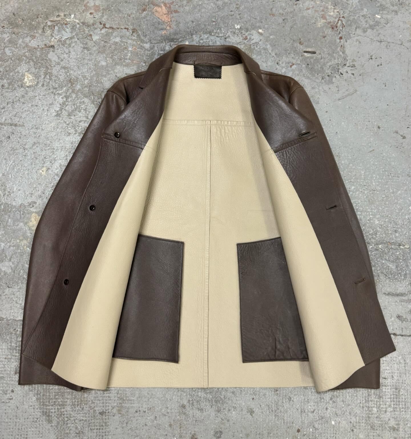 2000s Alexander McQueen Brown Multi-Pocket Suede Leather Jacket - 10