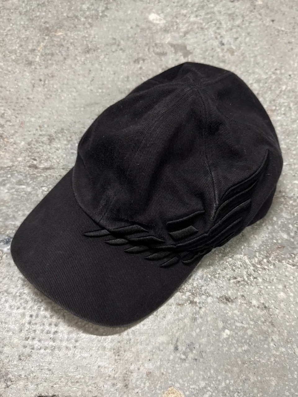 Valentino Black Camo Hybrid Leather Buckle Cap - 6