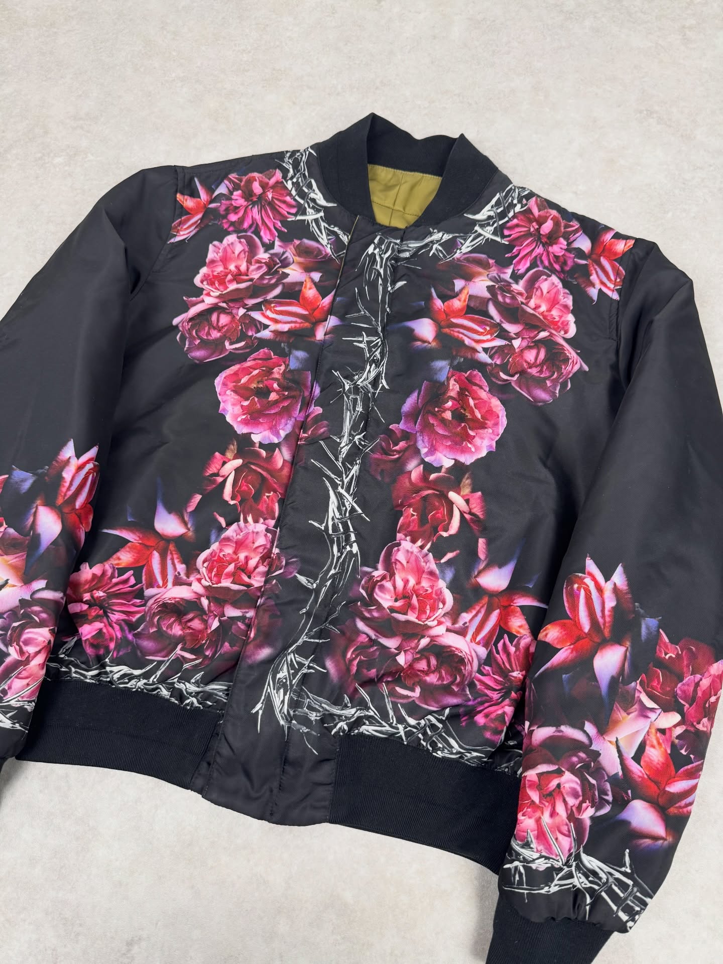 SS2018 Givenchy Sample Black Floral Track Jacket - 10