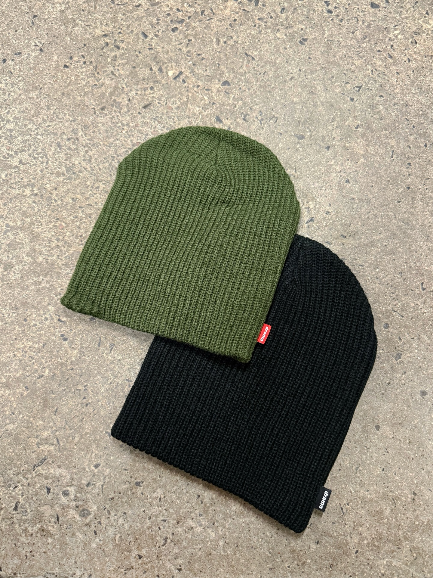 NAVY KNIT BEANIE - 3