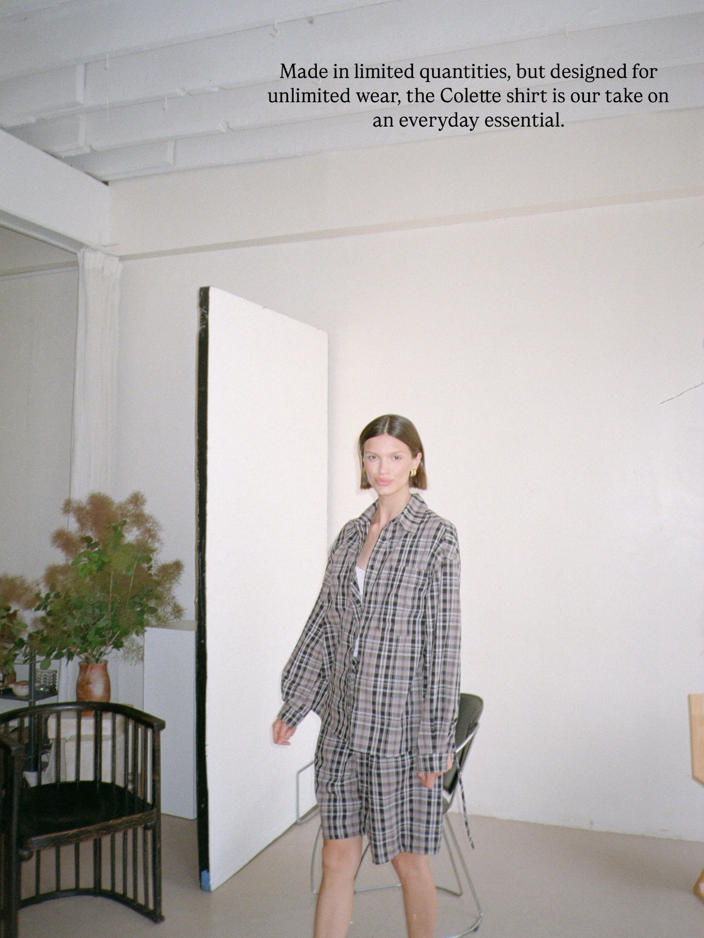 The Collette Shirt in Charcoal - 9