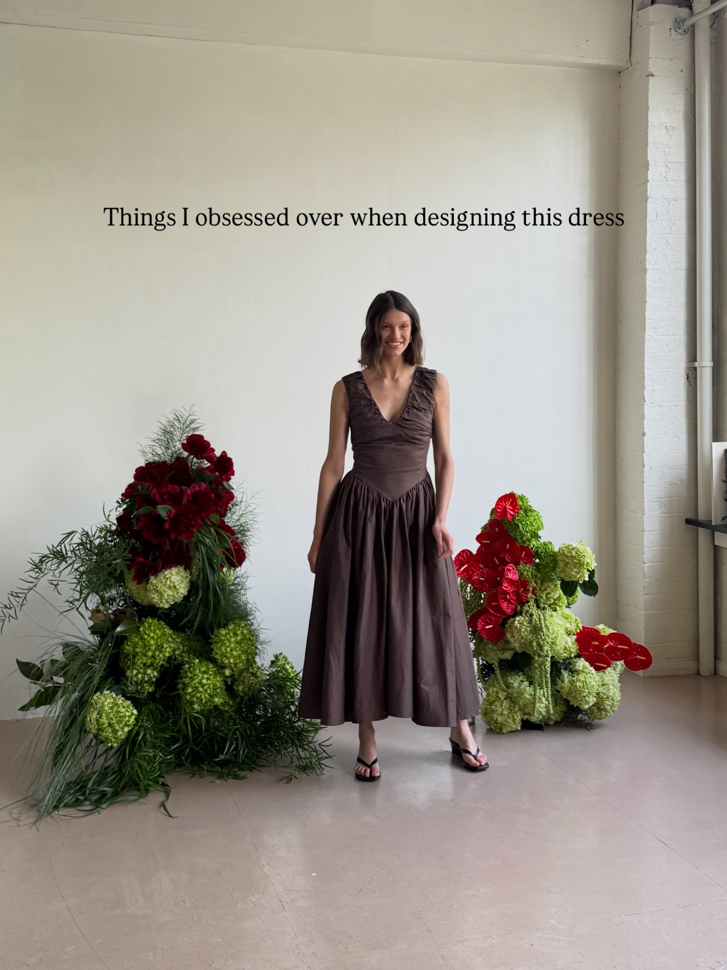 The Camellia Dress in Walnut - 10