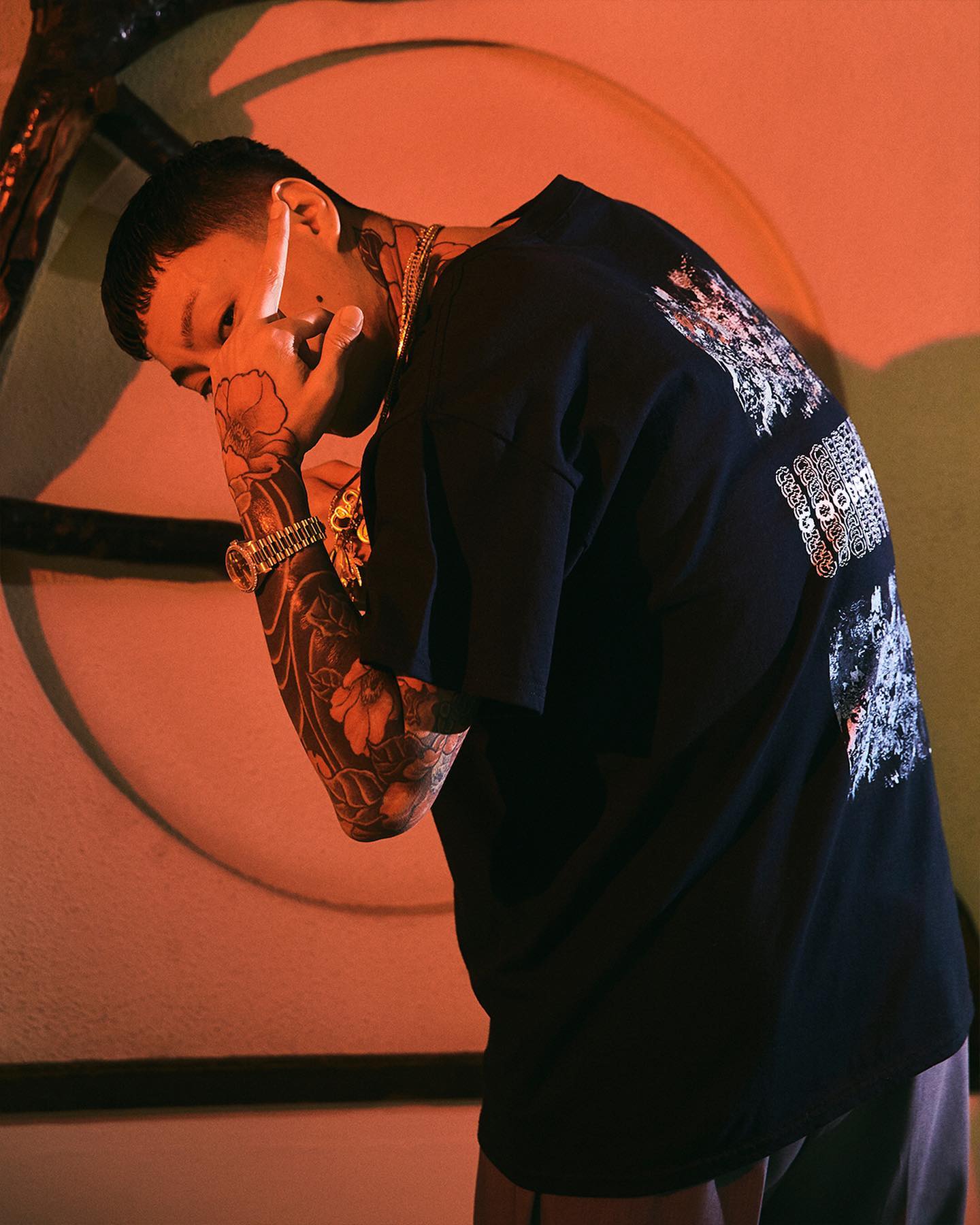 Aries Sunbleached Ancient Temple SS Tee - Black - 8