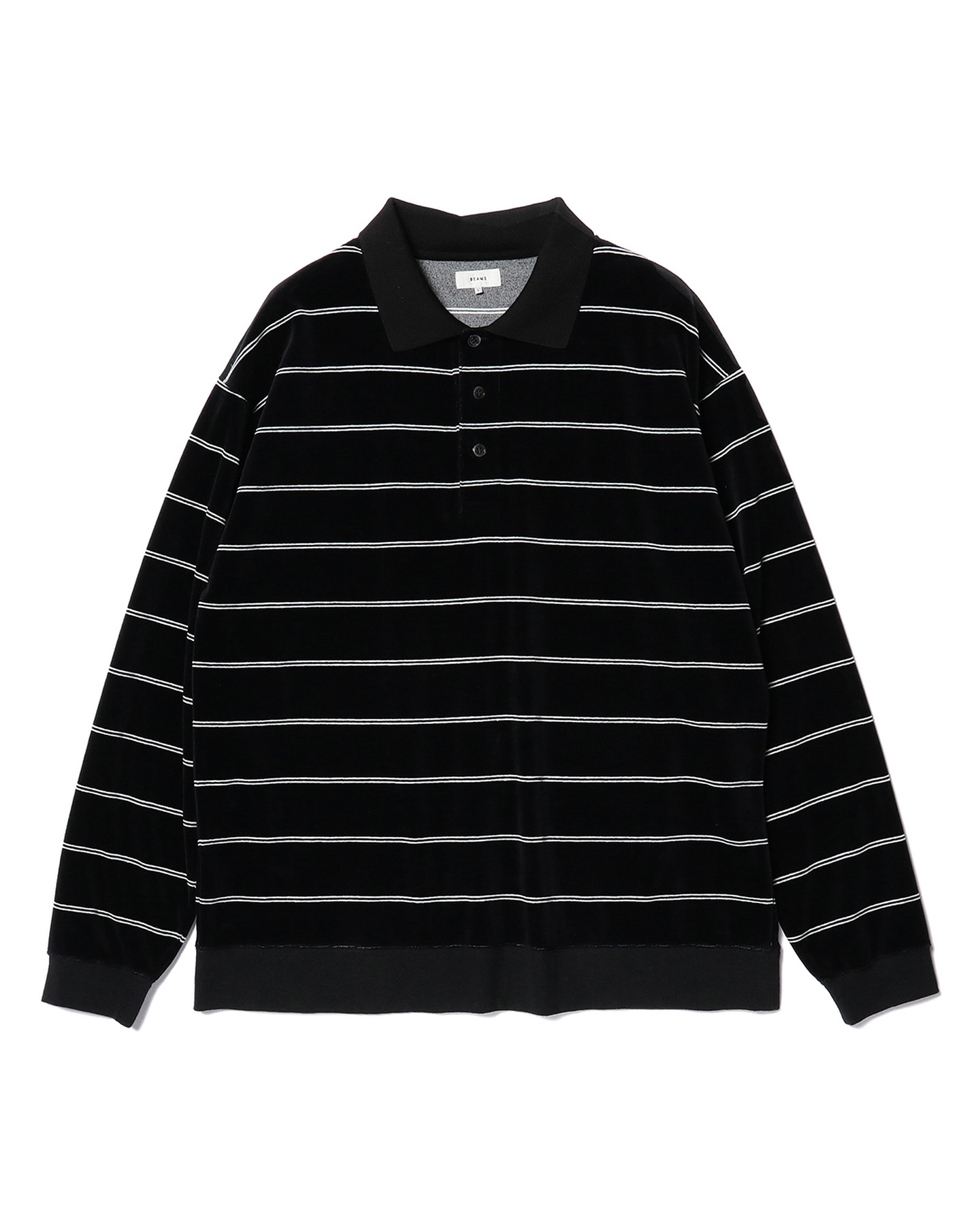 No Problemo Jacquard Stripe Long Sleeve Tee - Black - 4