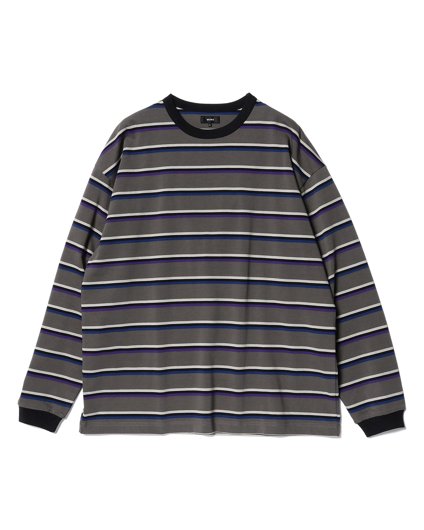 No Problemo Jacquard Stripe Long Sleeve Tee - Black - 6