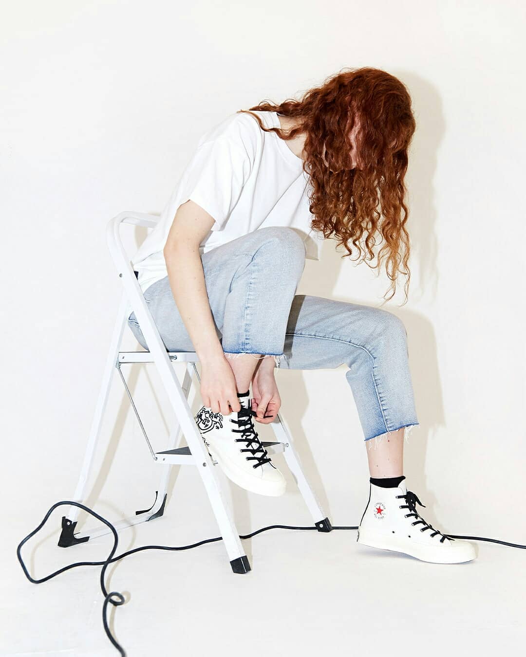 Soulland KA Blur Back Print T-shirt - White - 4