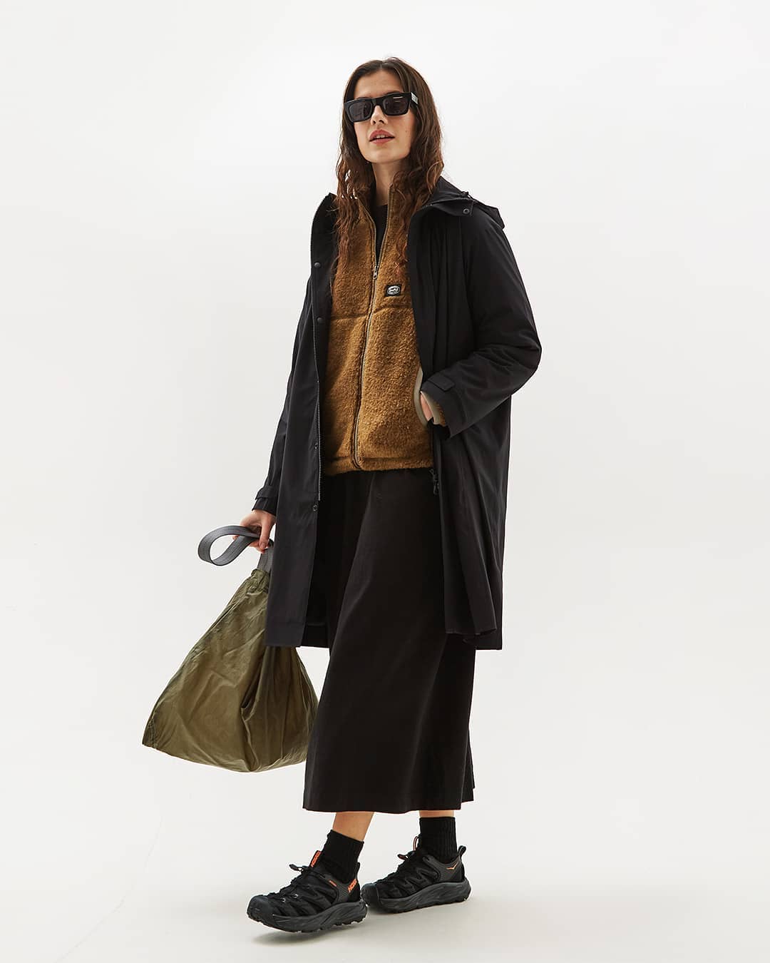 Damson Madder Amber Panel Midi Skirt - Choc - 4